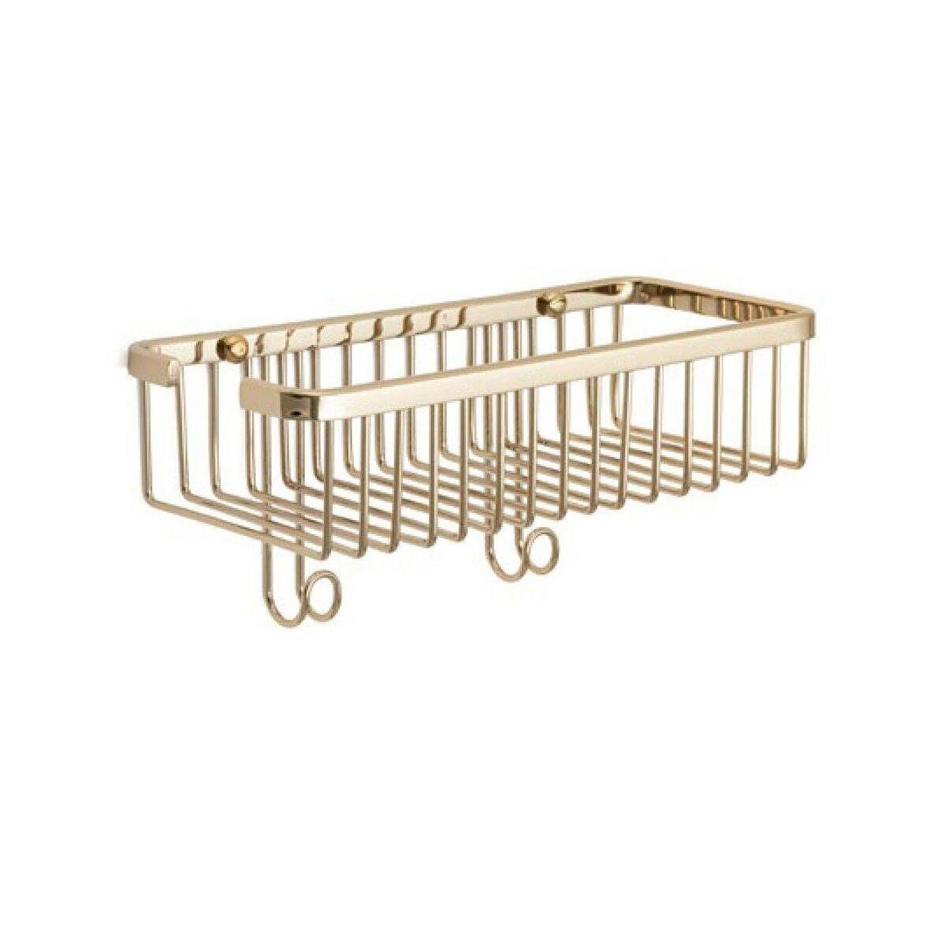 System Altın 28 cm Dikdörtgen Duş Rafı (BA3013 043 GL)