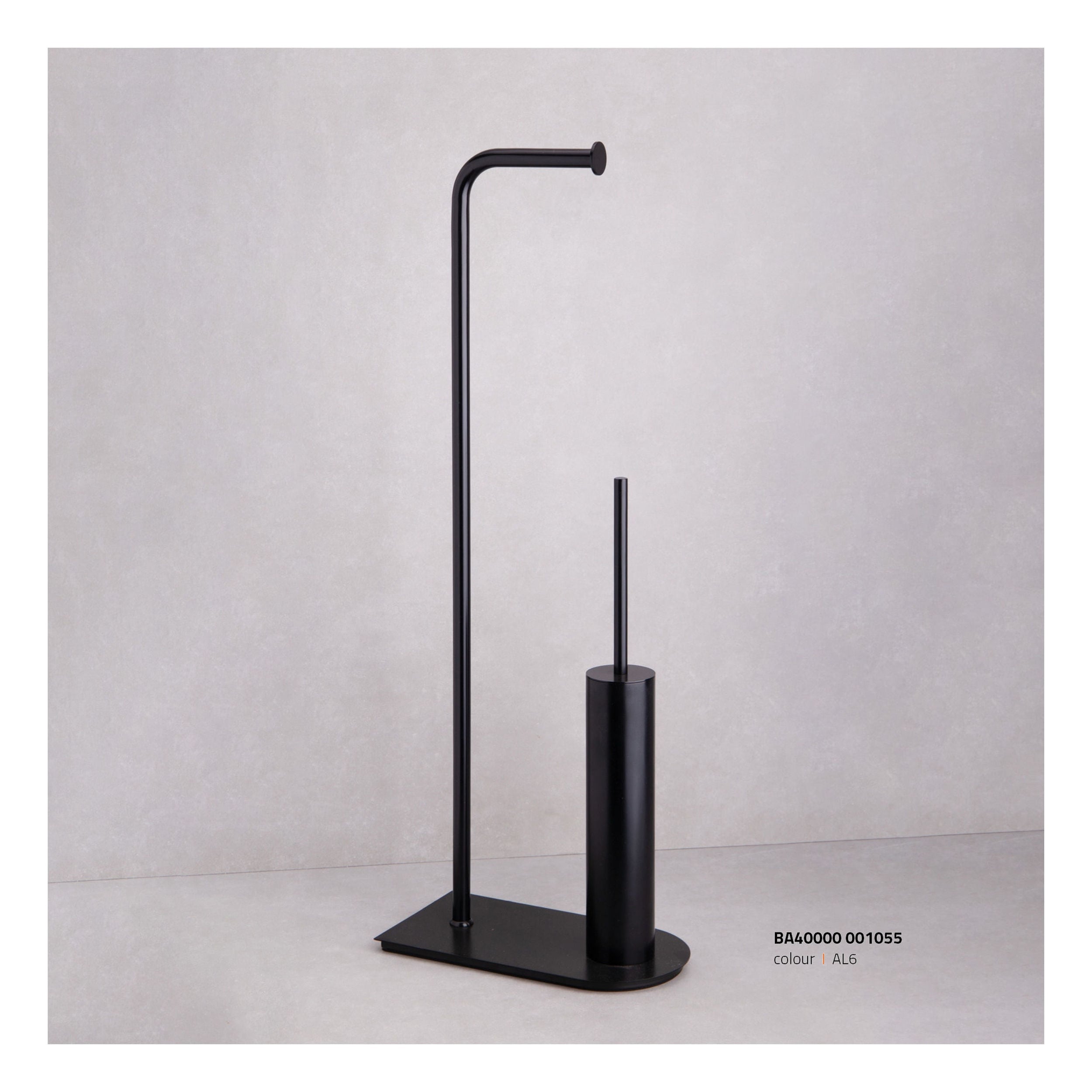 System Siyah Hareketli WC Set (BA4000 048 AL6)