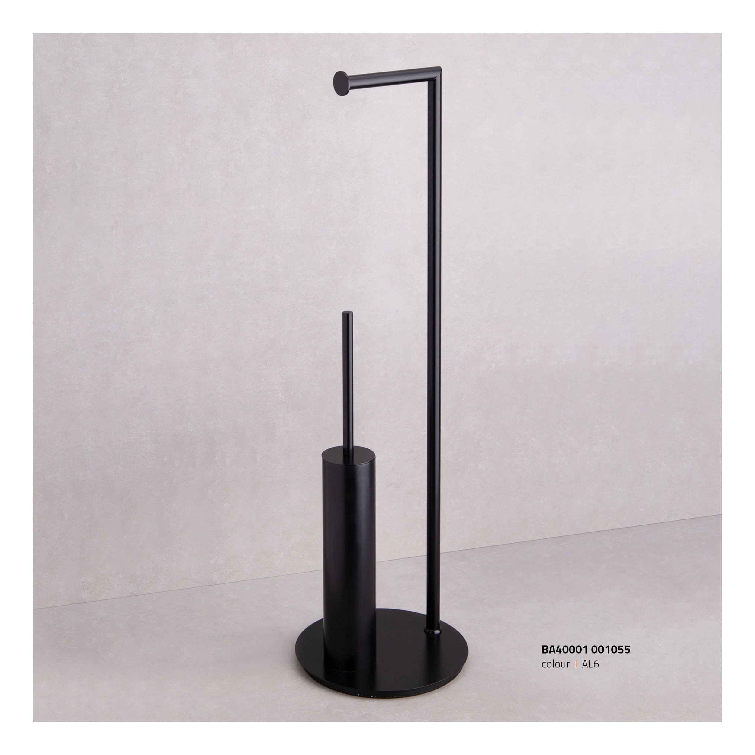 System Siyah Hareketli WC Seti (BA4001 048 AL6)