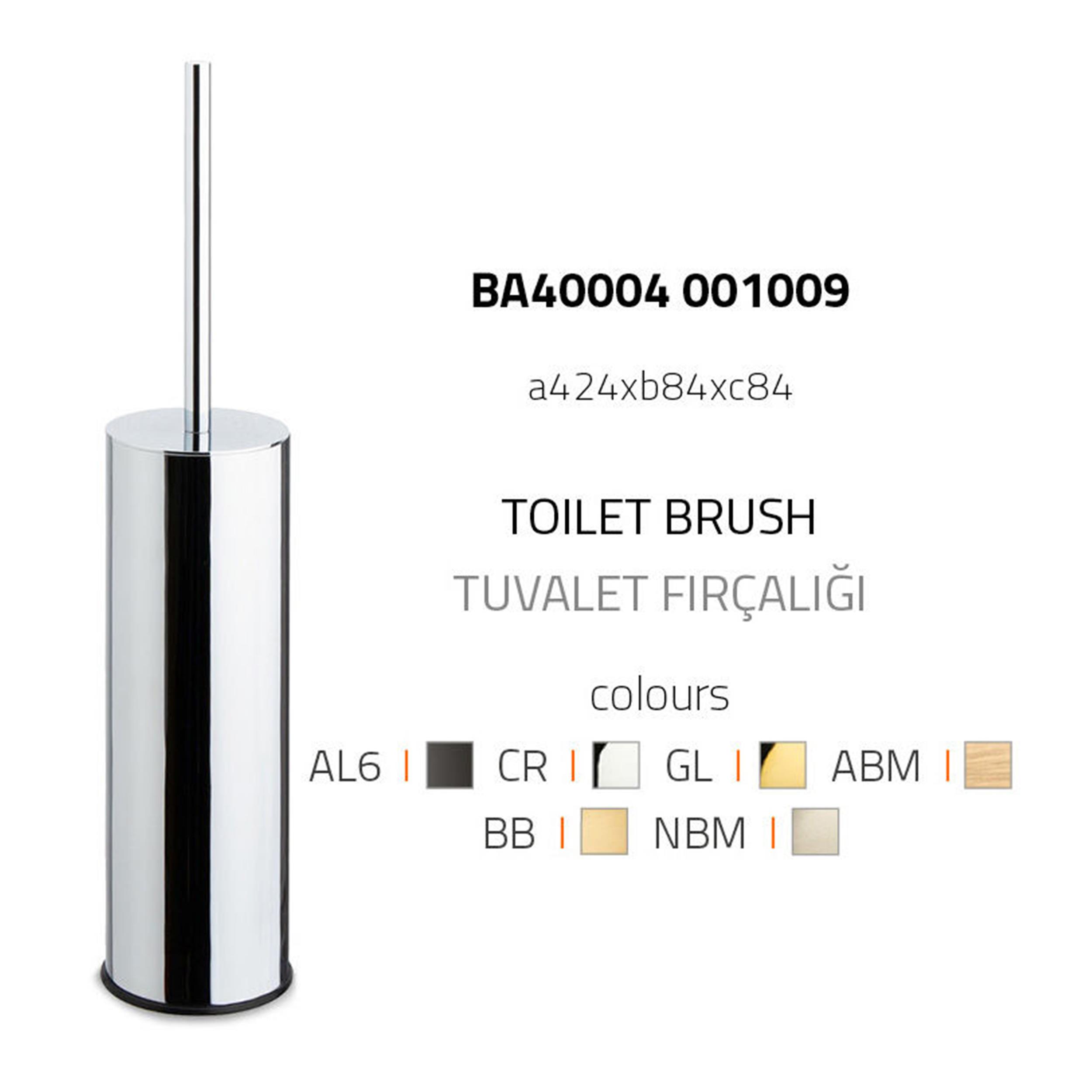 System Nikel Saten Mat Tuvalet Fırçalığı (BA4004 009 NBM)