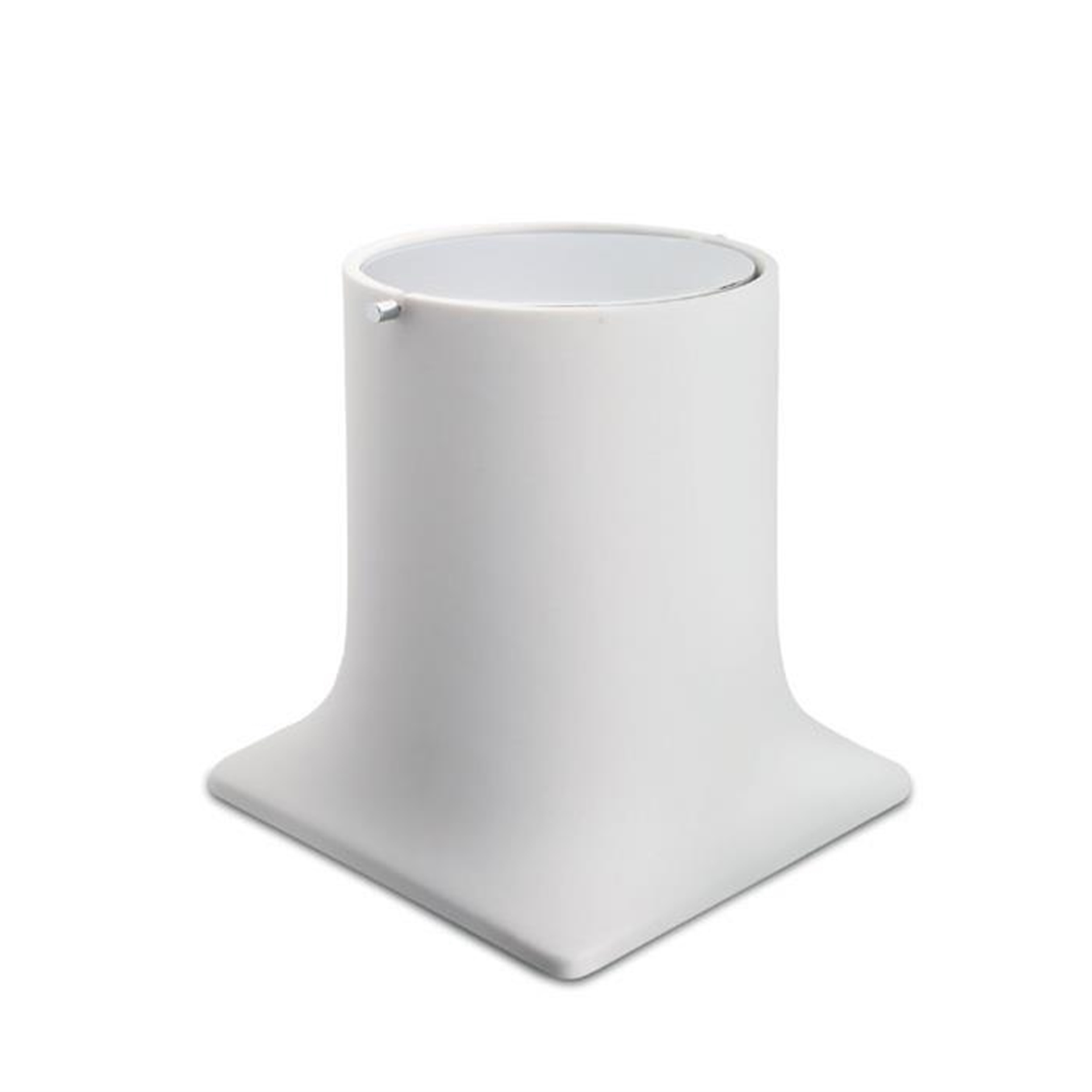 System Beyaz Krom Çöp Kovası (BA4007 030 R1-CR)