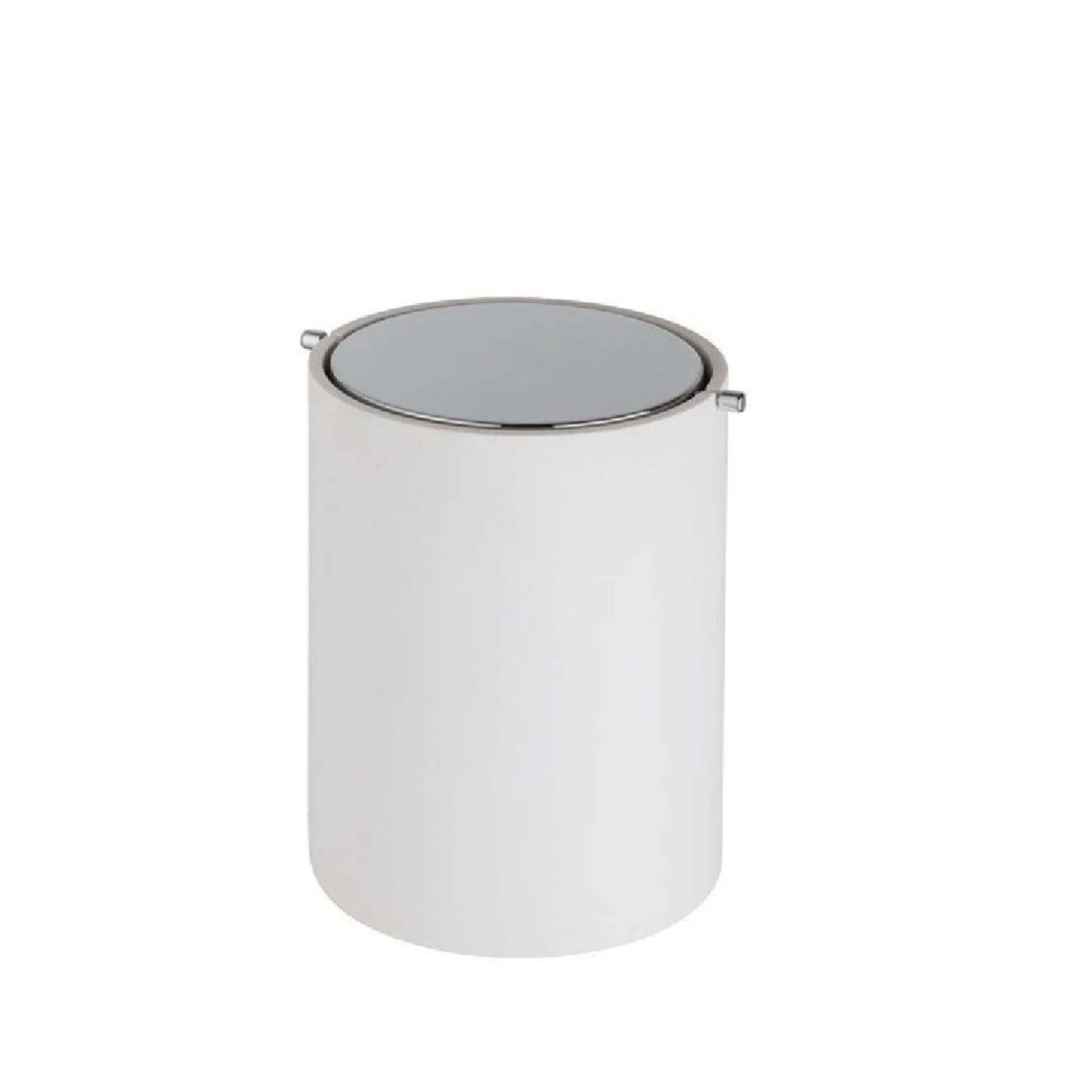 System Beyaz Krom Çöp Kovası (BA4038 030 R1-CR)