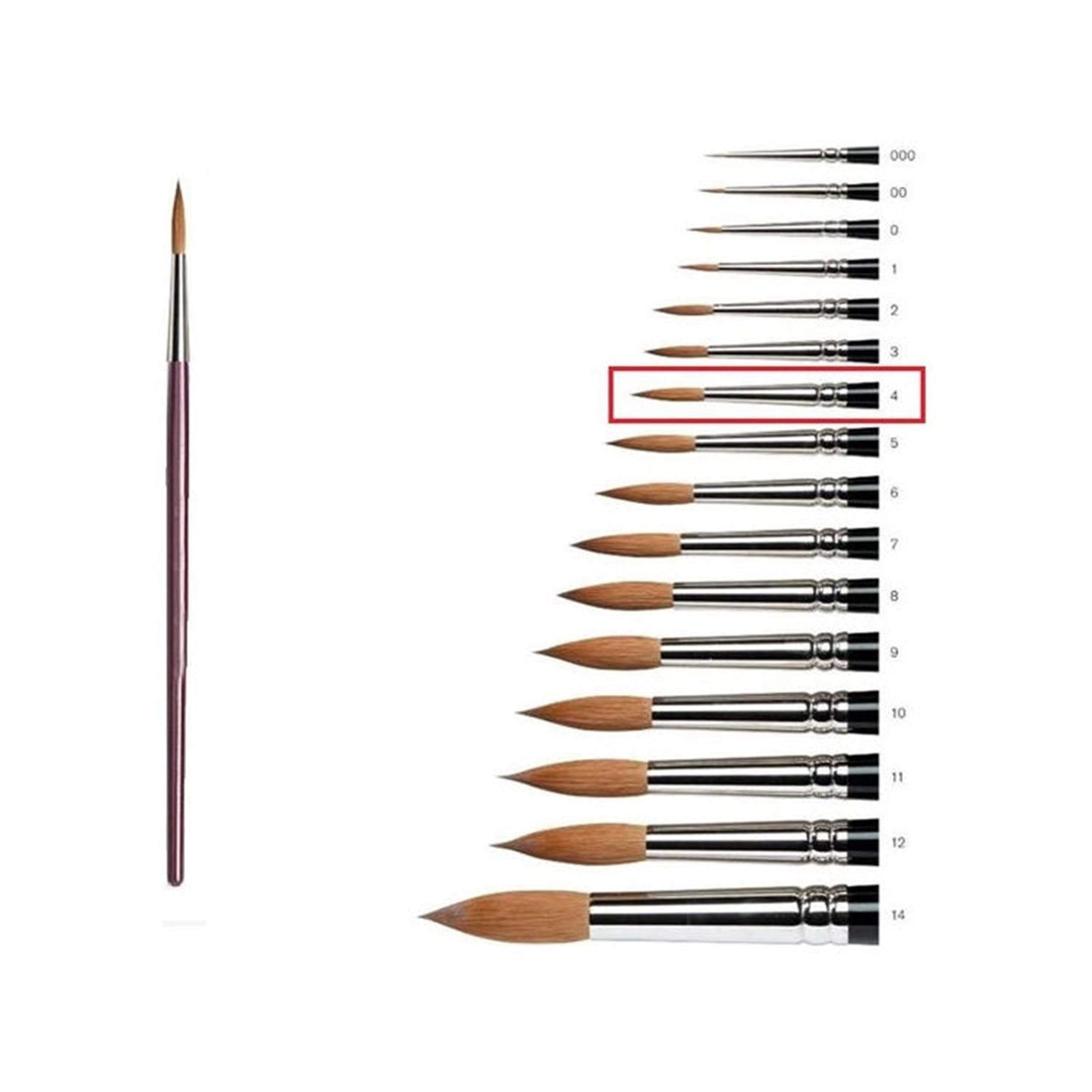 Samur 4 Numara Sulu Boya Fırçası (BLG020365)