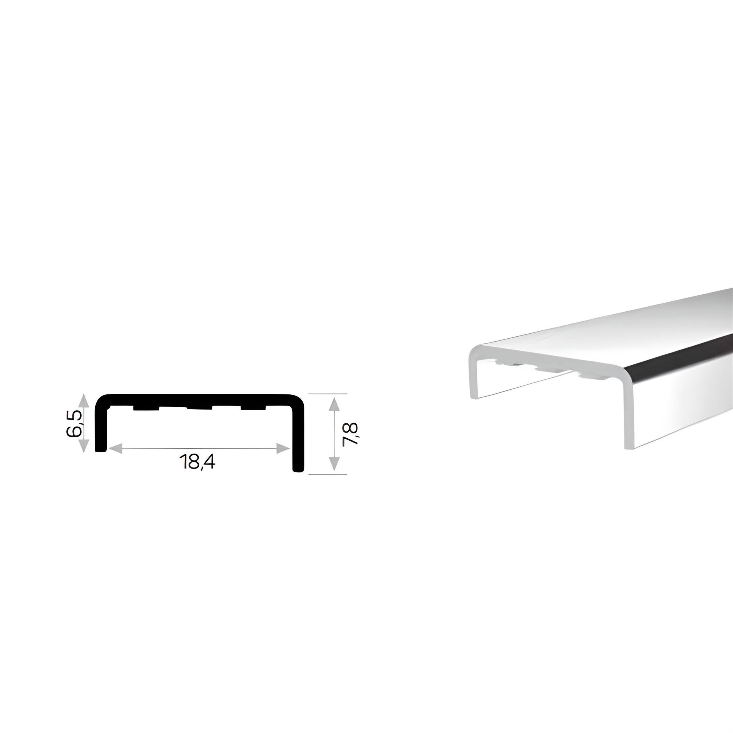 Can Alüminyum Mat 3 Metre Sunta Kenar Profili (CAN-3721*3(MBE))