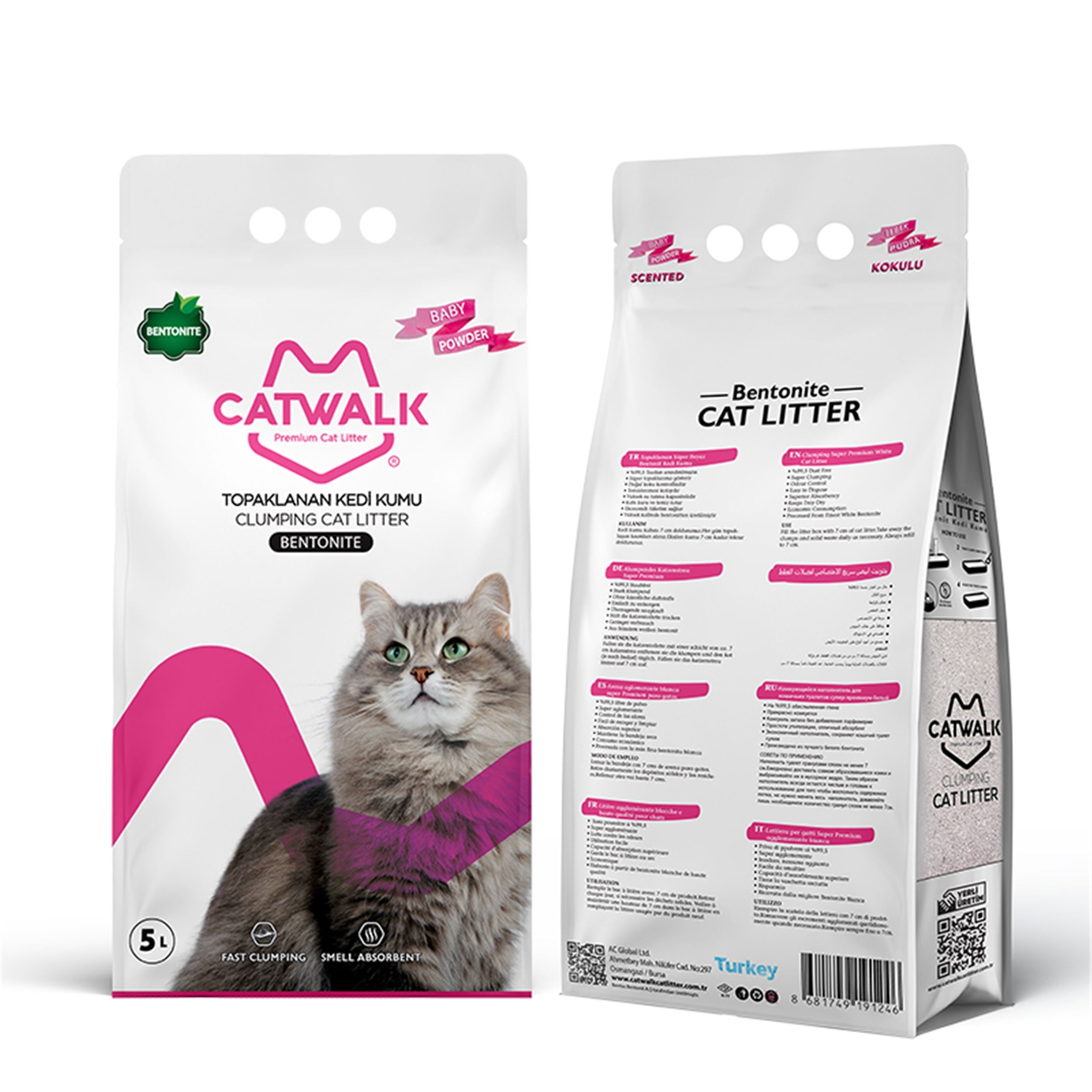 Catwalk 5 Litre Premium Baby Powder Kedi Kumu (CATWALK.191246)