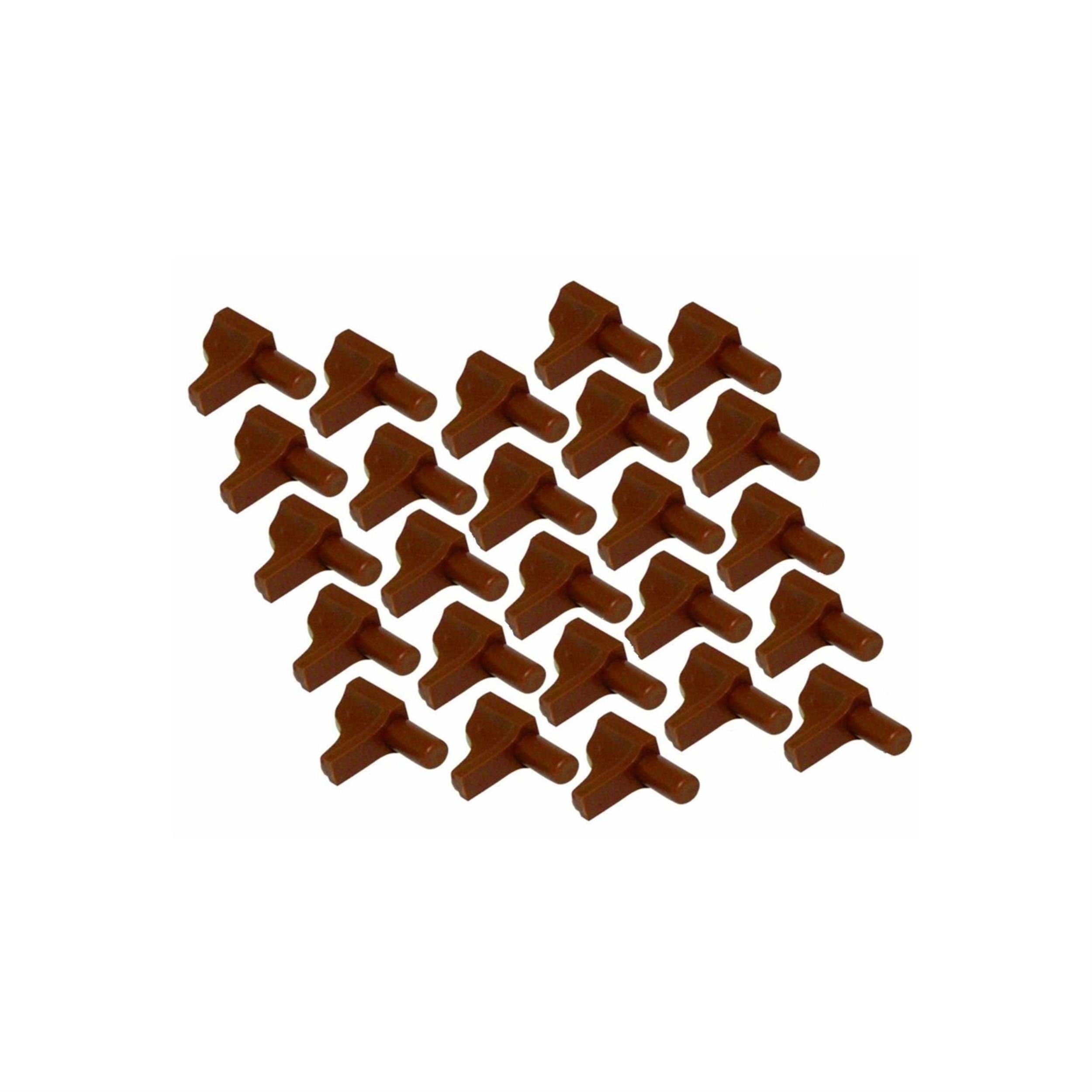 Adilon Kahve Rengi 5 mm Dübelli Raf Pimi (15 Adet) (CMS.10130107)