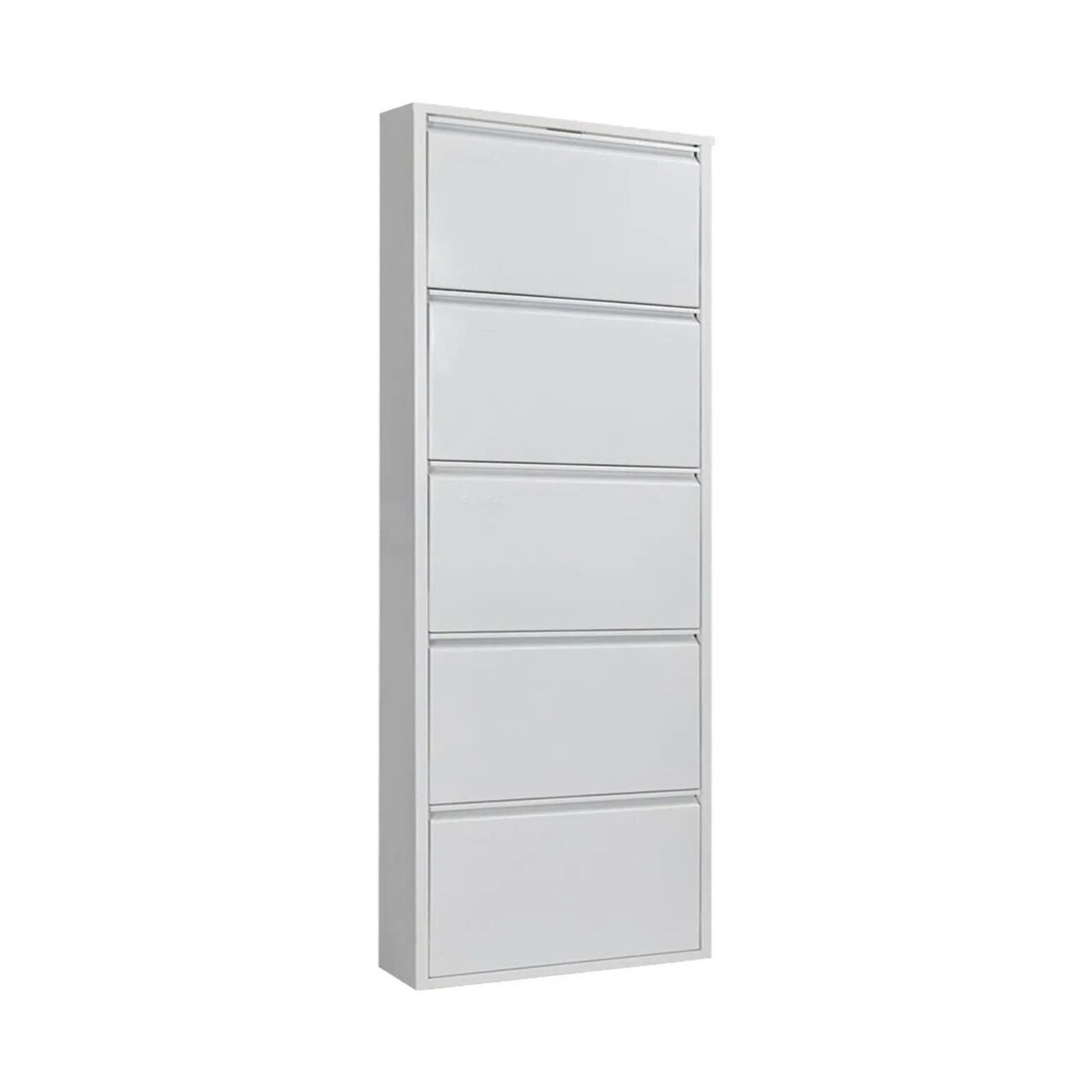 Kaser Beyaz Beşli Ayakkabılık (DC-074-B)