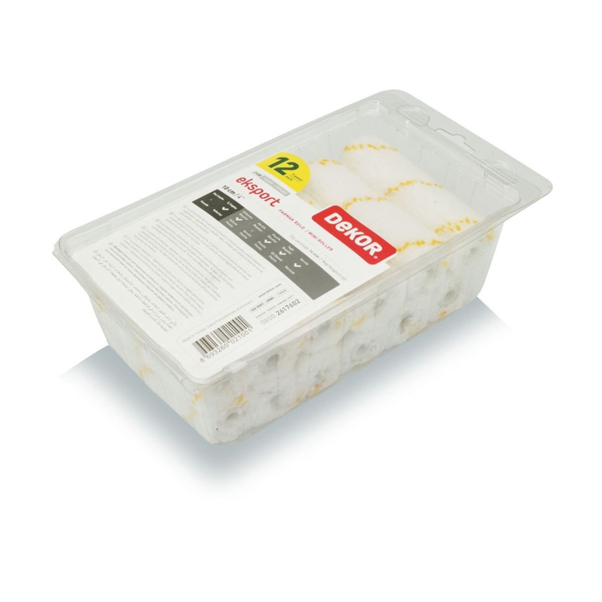 Dekor 10 cm Parmak Saten Boya Rulo Yedeği (DEKOR.2100)