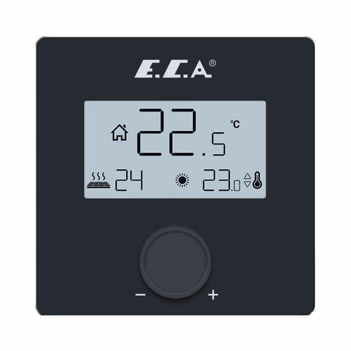 E.C.A. Siyah Dijital Oda Termostatı (ECA.601021051)