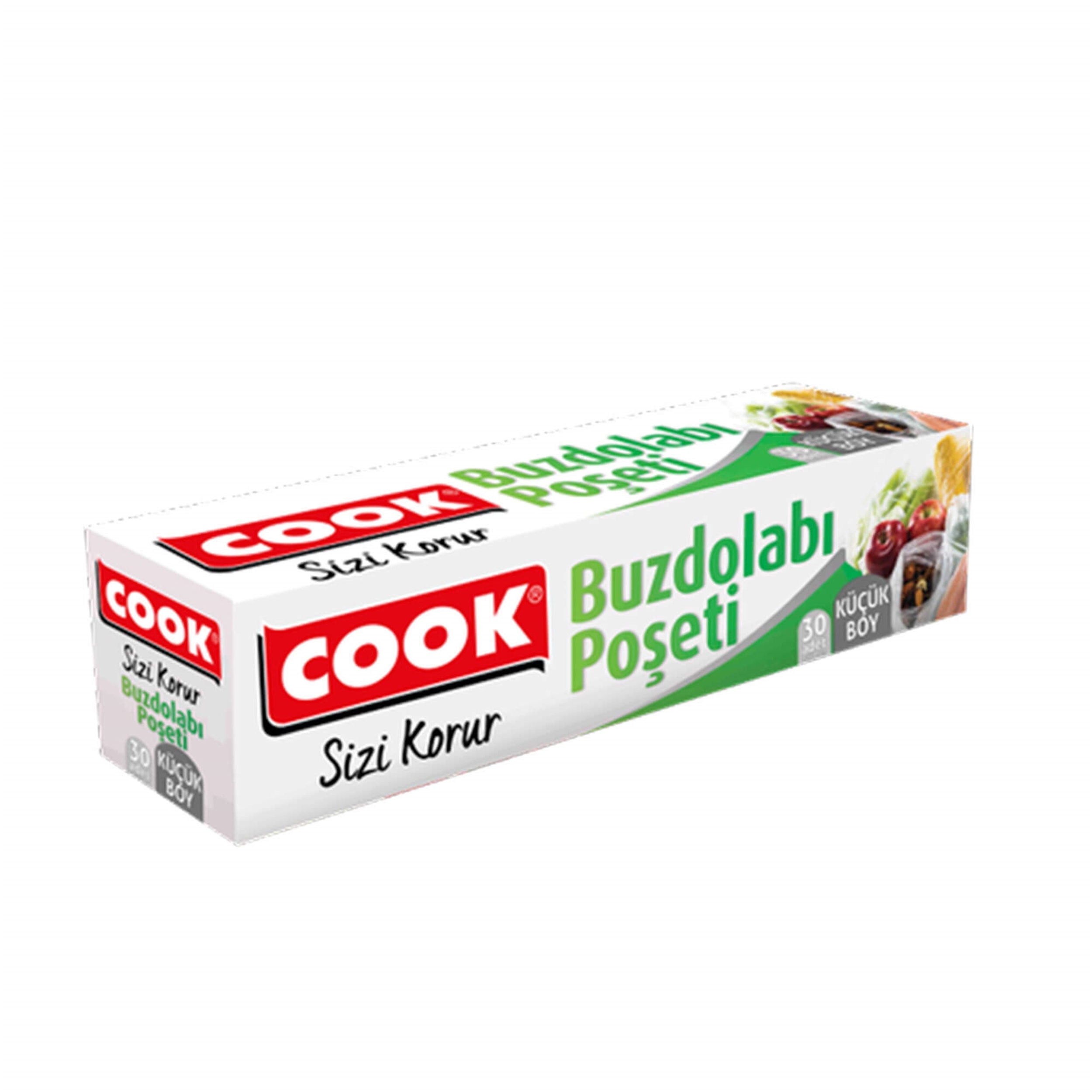 COOK 20x30 cm Küçük Boy Buz Dolabı Poşeti (30 Adet) (EG-045253)