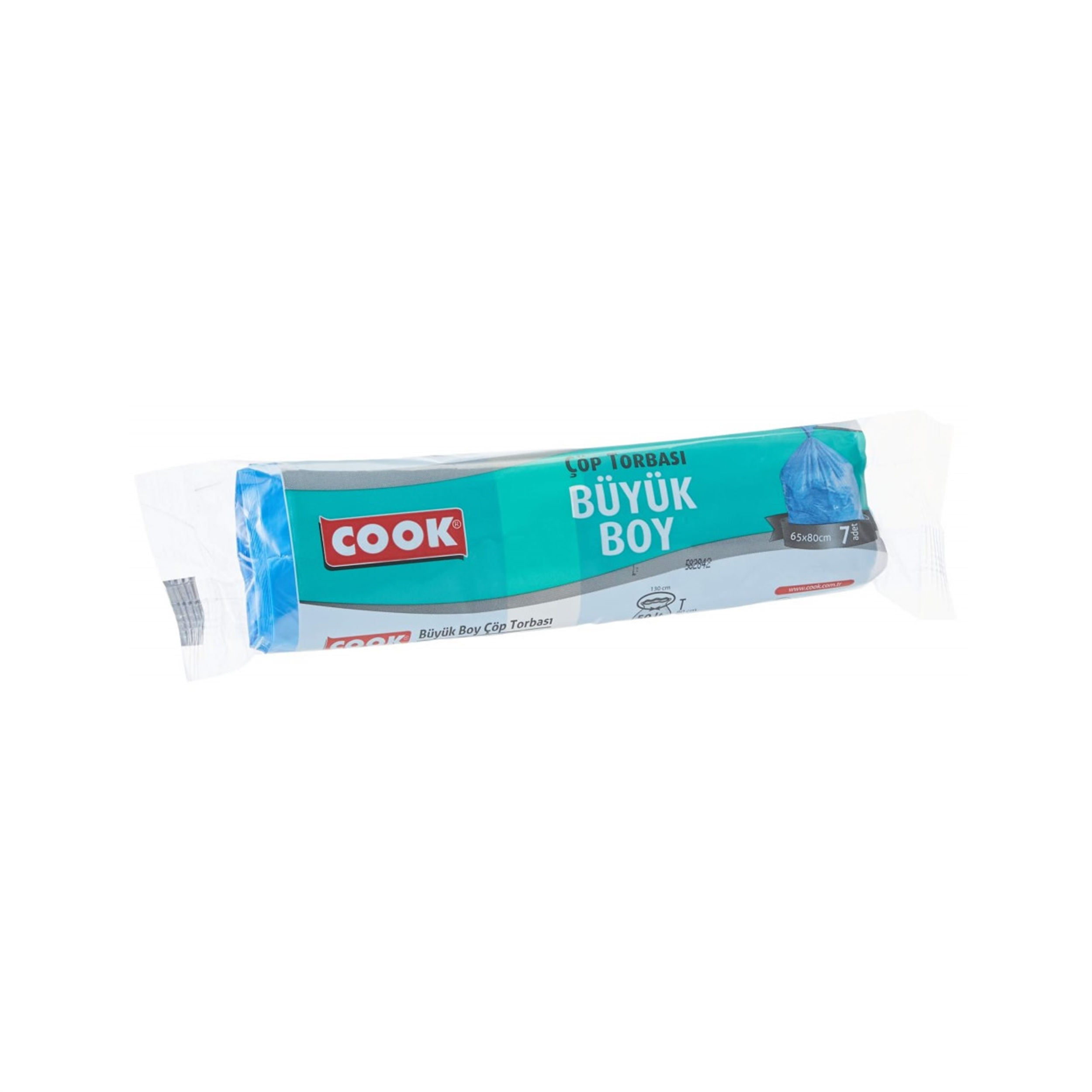 COOK 65x80 cm Büyük Boy Rulo Çöp Torbası (7 Adet) (EG-045292)
