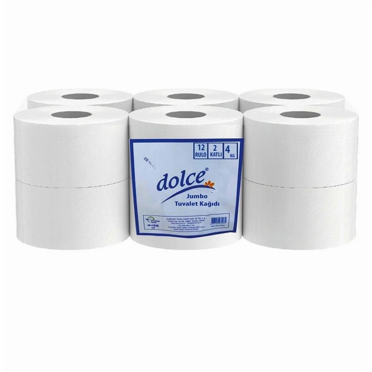 Dolce Jumbo Tuvalet Kağıdı (12 Rulo) (EG-210095)