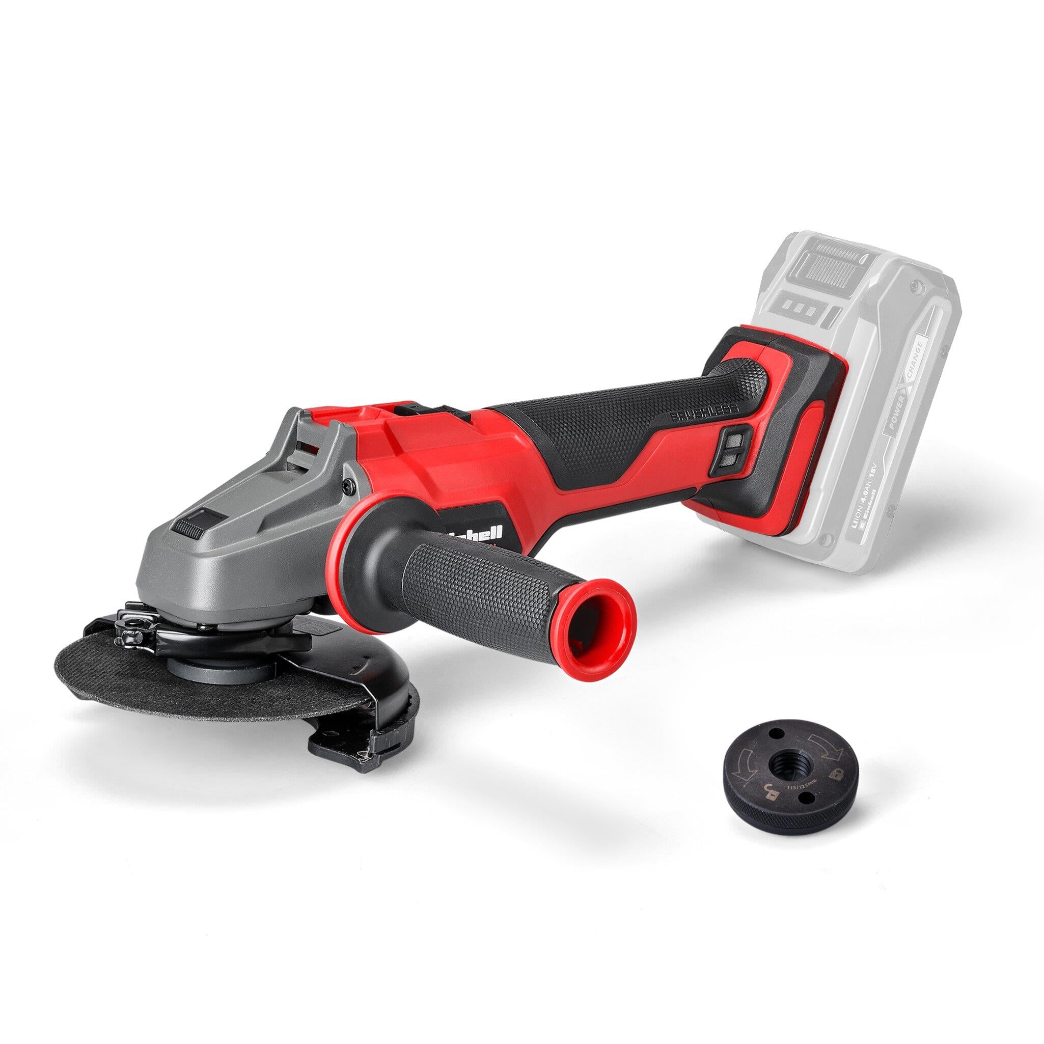 Einhell Professional AXXIO 18/115 Q - Solo, Akülü Avuç Taşlama