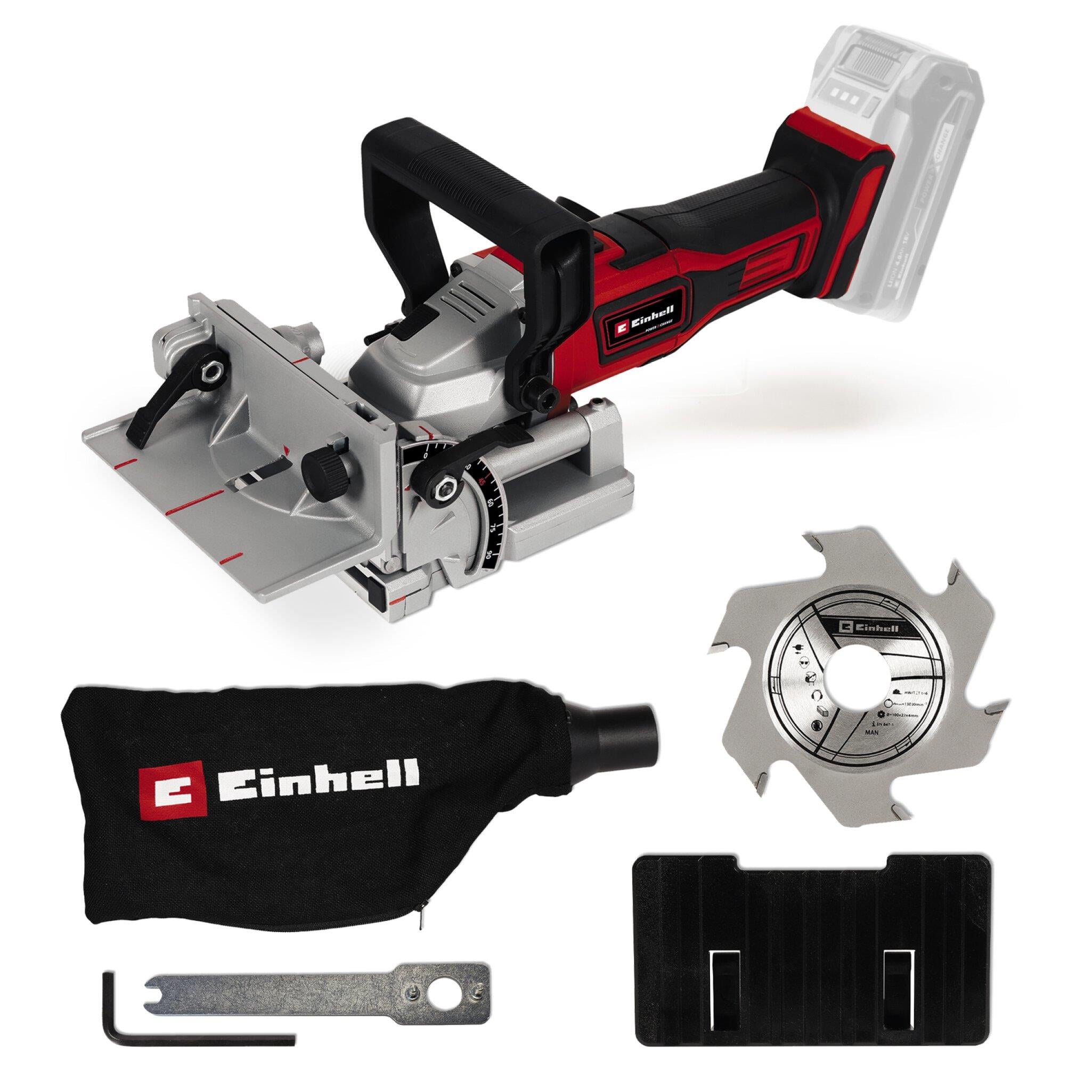 Einhell Expert TE-BJ 18 Li - Solo, Akülü Yassı Dübel Frezesi (Akü ve şarj cihazı dahil değildir)