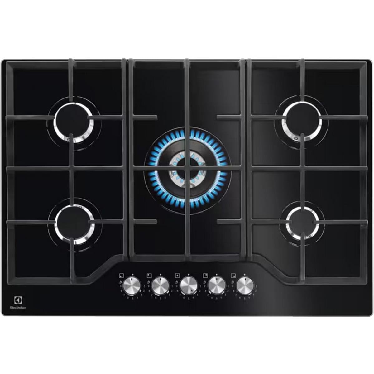 Electrolux Siyah Cam 75 cm KGG75362K Wok Gözlü Ankastre Ocak (ELX.949630989)