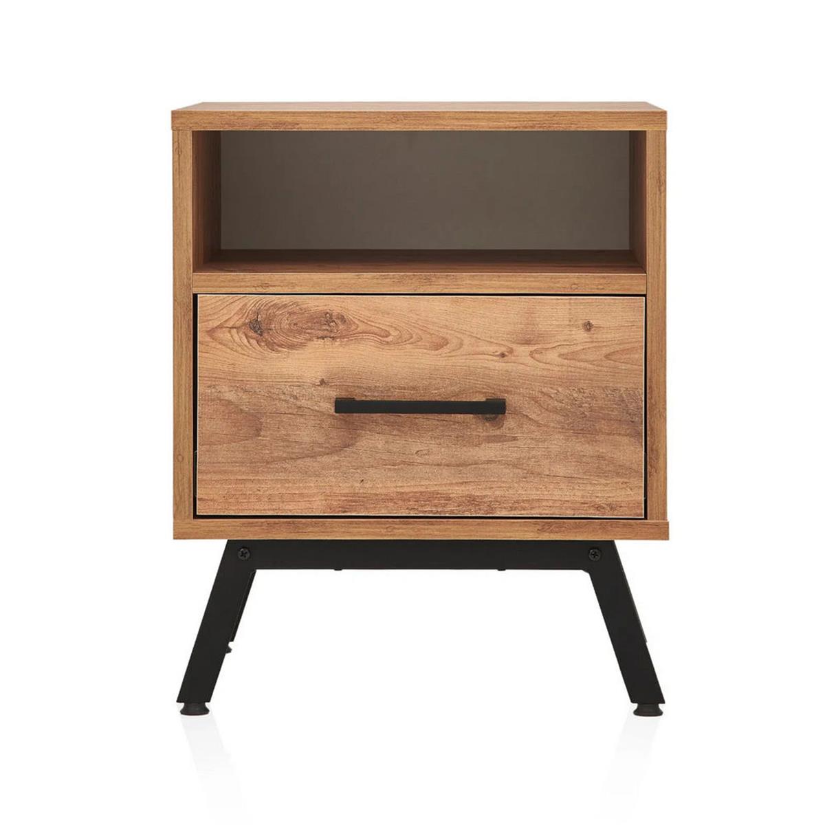 F.L.Y. Atlantik Çam Alfa Tek Çekmeceli Komodin (FLY174048)