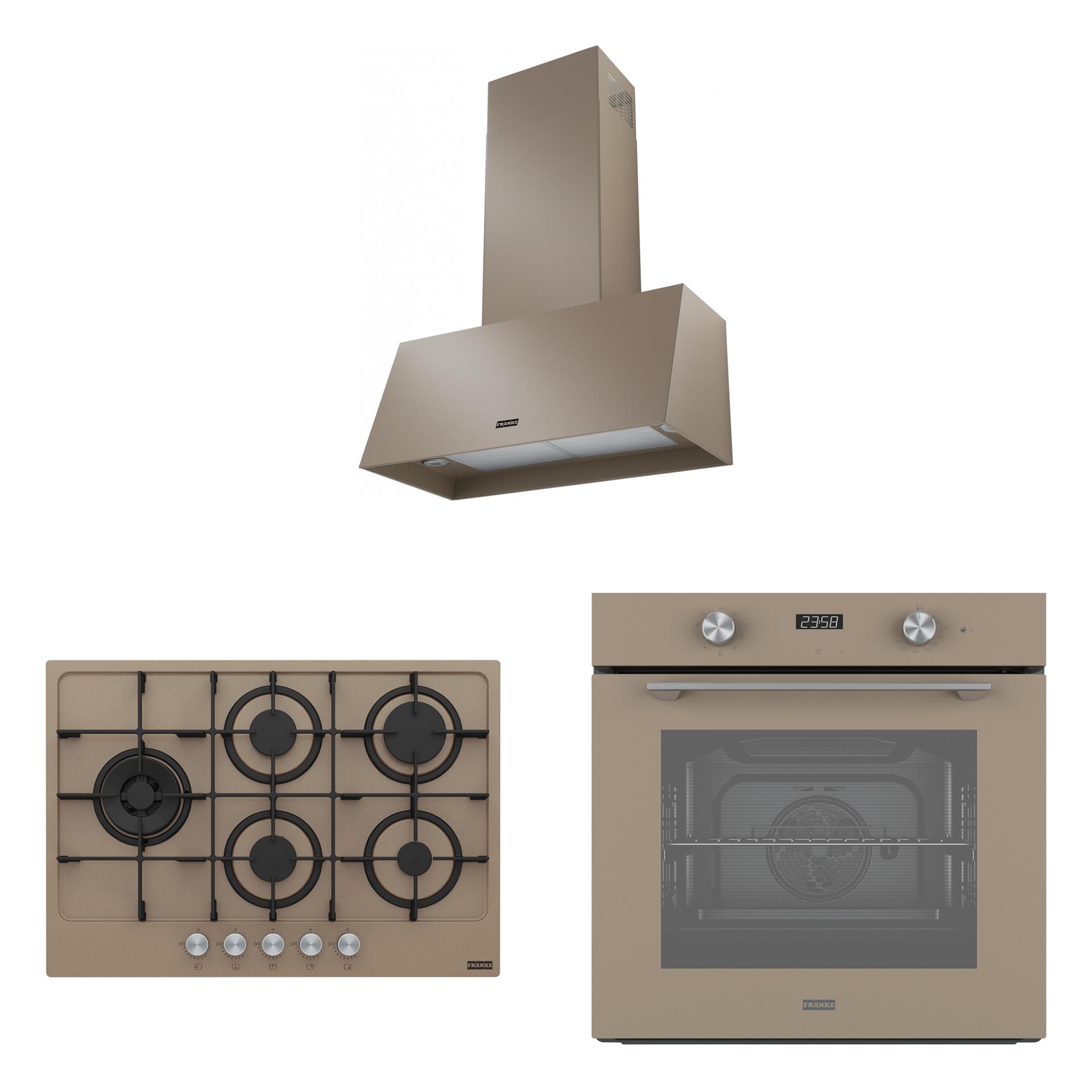 Franke Oyster Maris Ankastre Set (3' Lü Set)