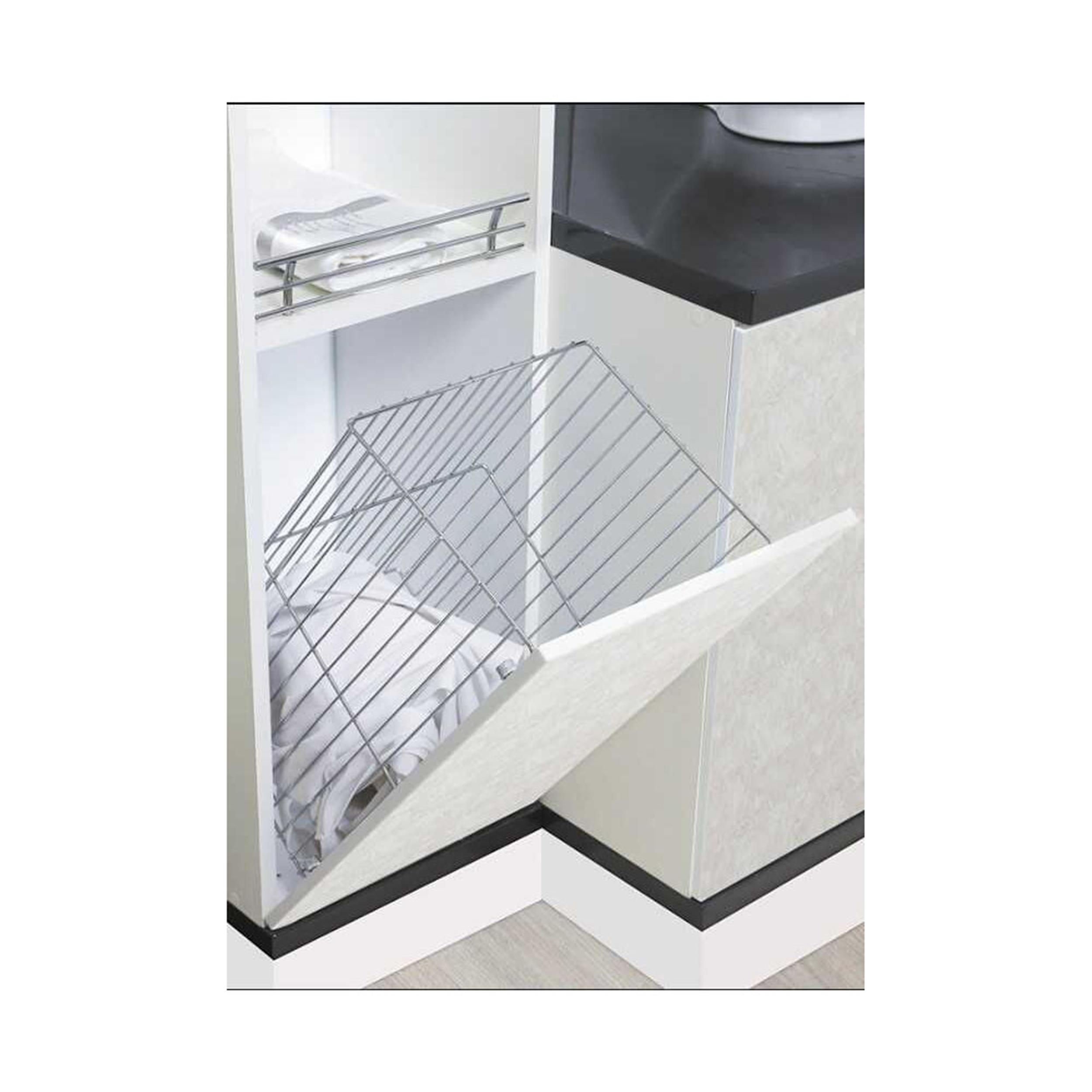 Huzur 380x250x500 mm Kapağa Monte Çamaşır Sepeti (H 8104)