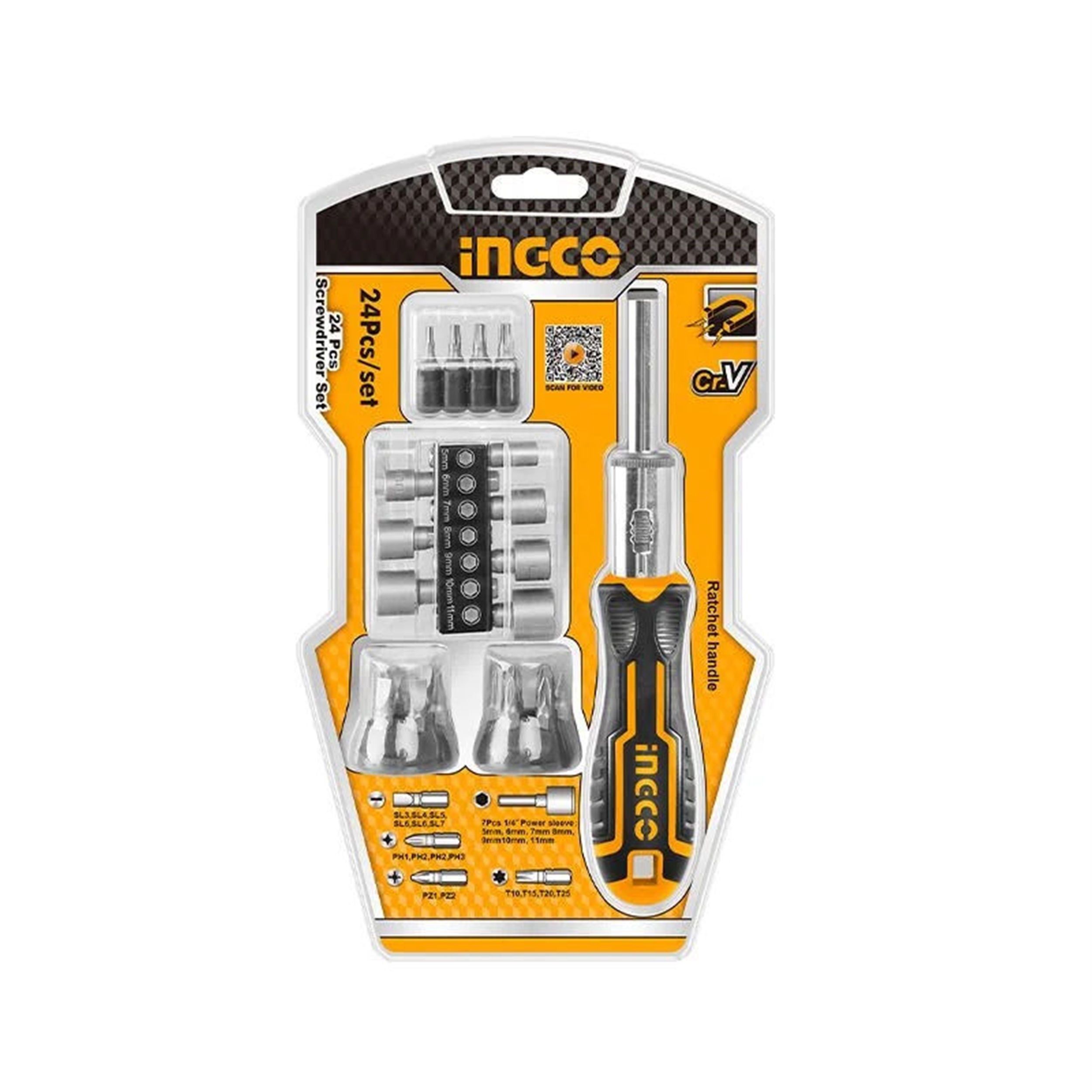 İngco 24 Parça Tornavida Seti (ING-HKSDB0248)