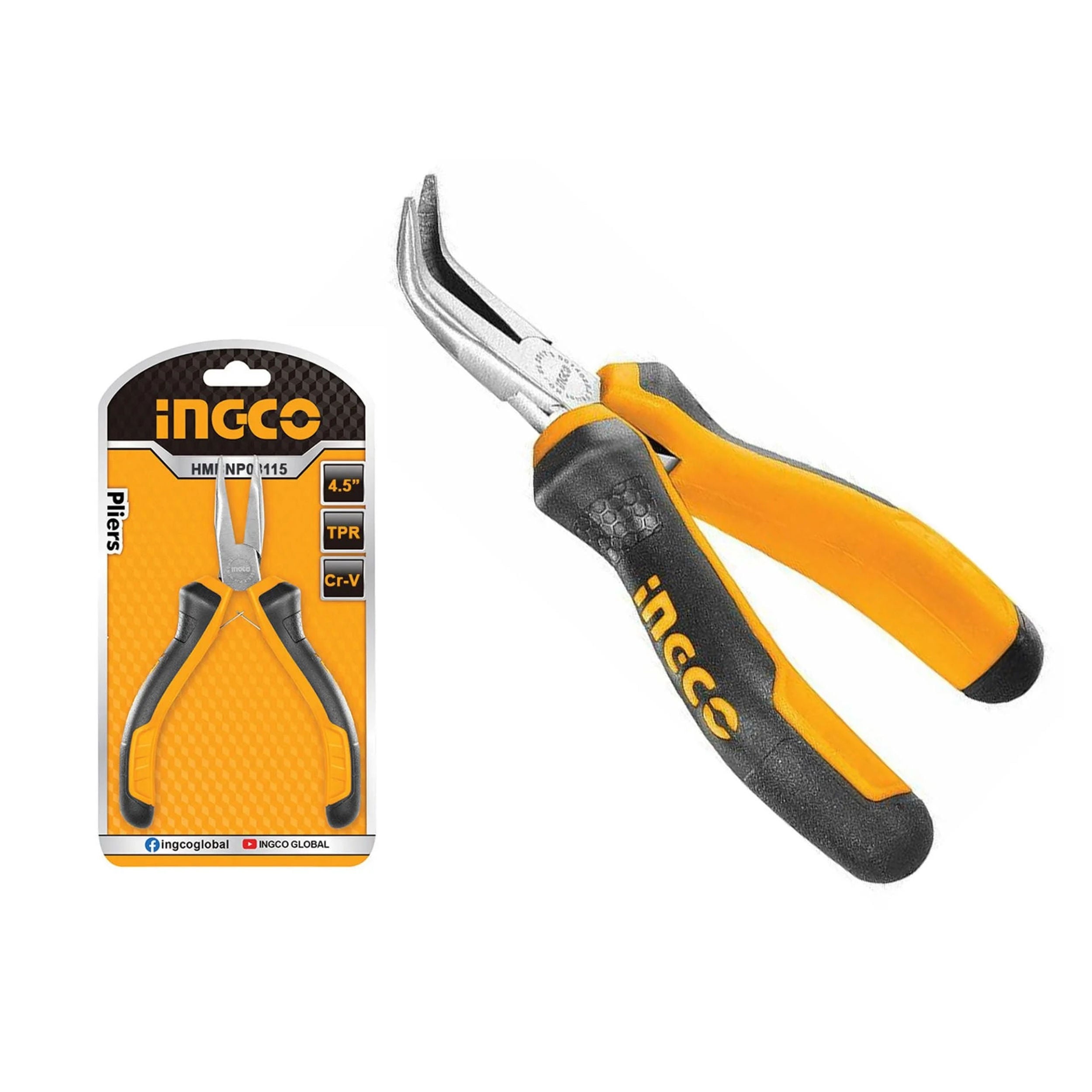 İngco 115 mm Mini Eğri Kargaburun Pense (ING-HMBNP08115)