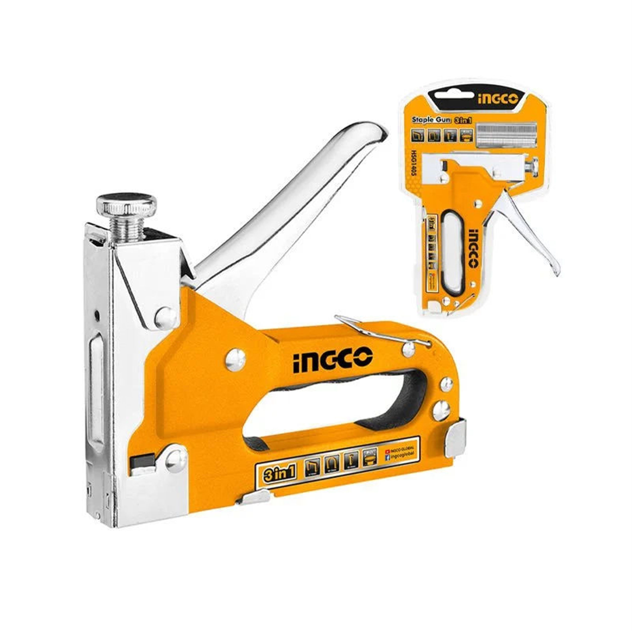 İngco 3' Ü 1 Arada Zımba ve Çivi Tabancası (ING-HSG1405)