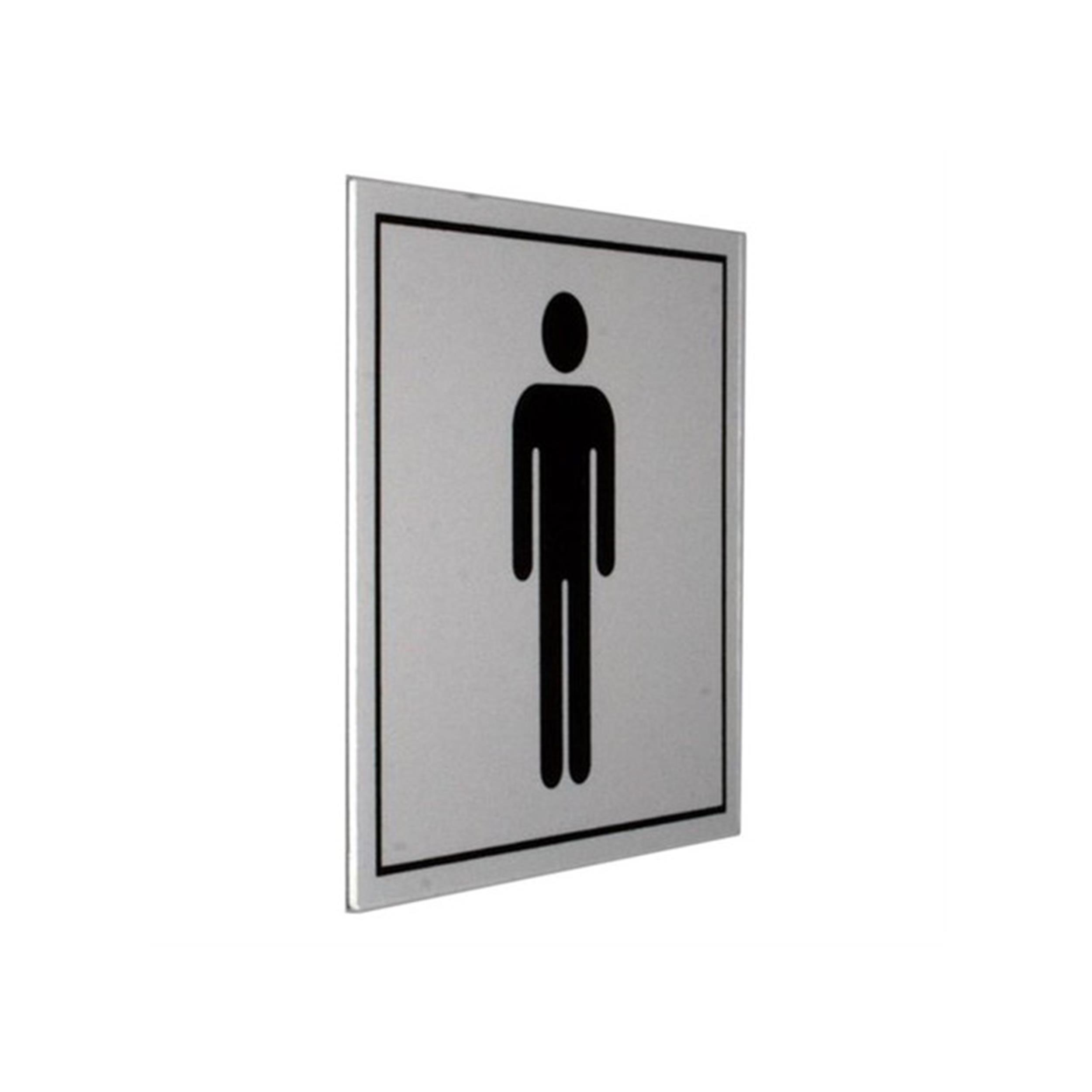 İzmir Fırça 10x10 cm Sembol Bay WC PVC Tabela (İZ-552050)