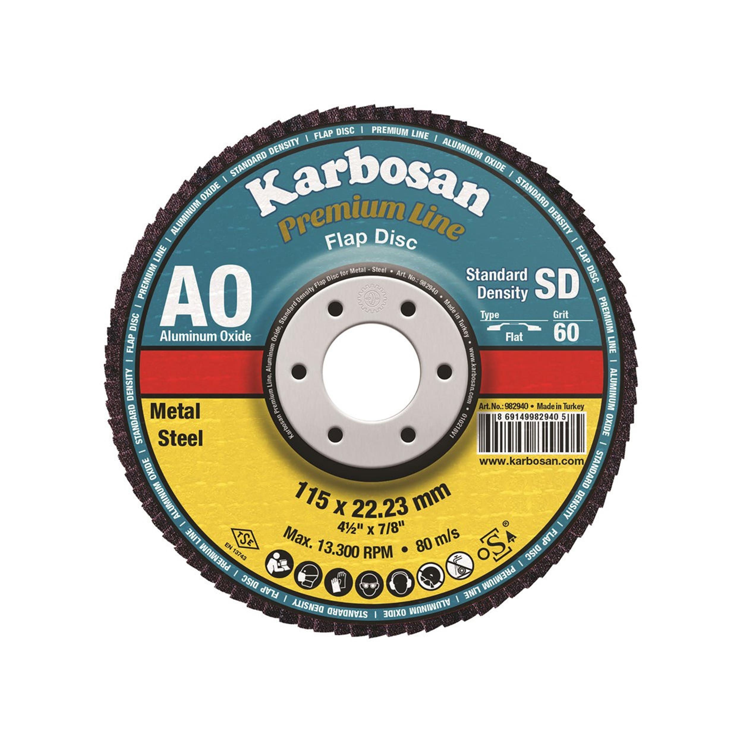 Karbosan 115x22 mm NK 100 Flap Disk Konik (KARBOSAN.982990)
