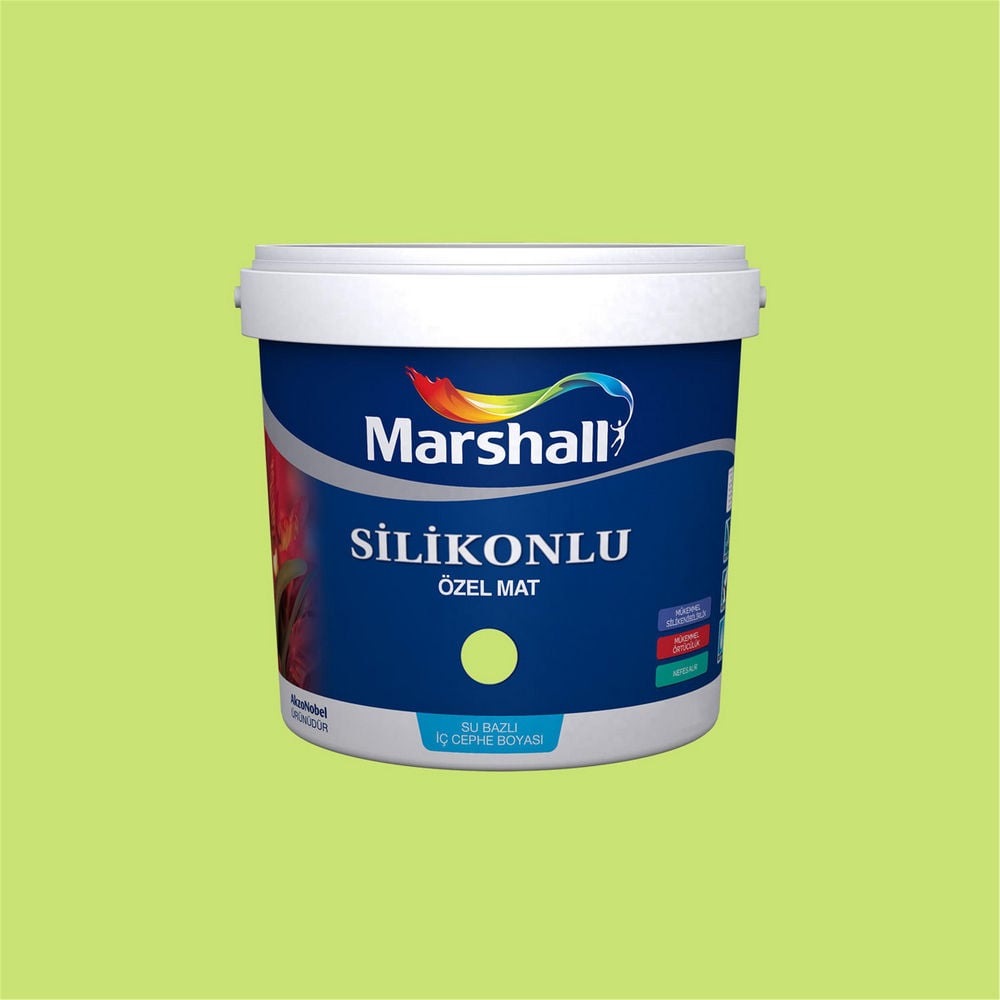 Marshall H7.38.79 1 Litre Silikonlu Özel Mat Su Bazlı İç Cephe Boyası (MARSHALL.5134328)