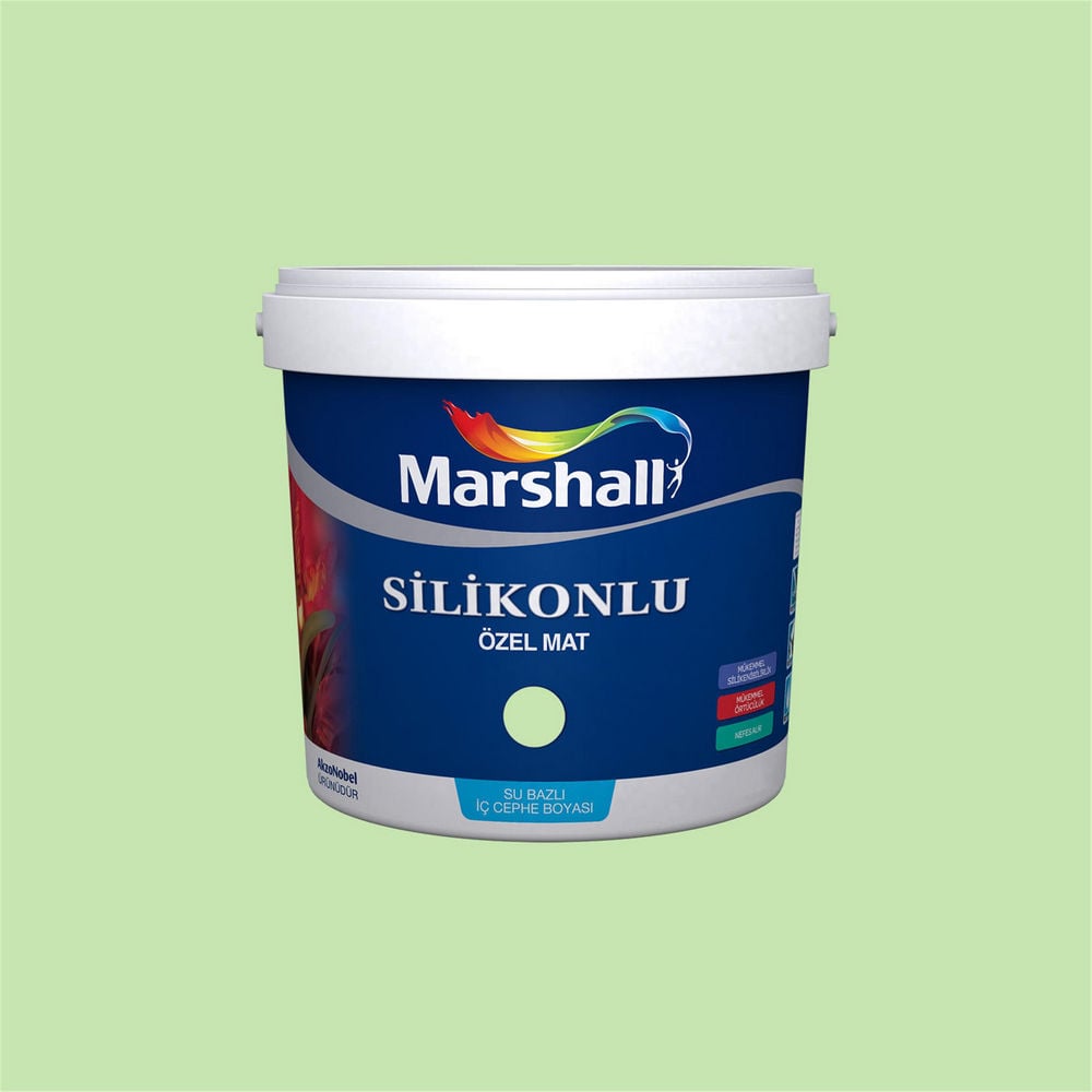 Marshall J9.19.80 1 Litre Silikonlu Özel Mat Su Bazlı İç Cephe Boyası (MARSHALL.5134332)