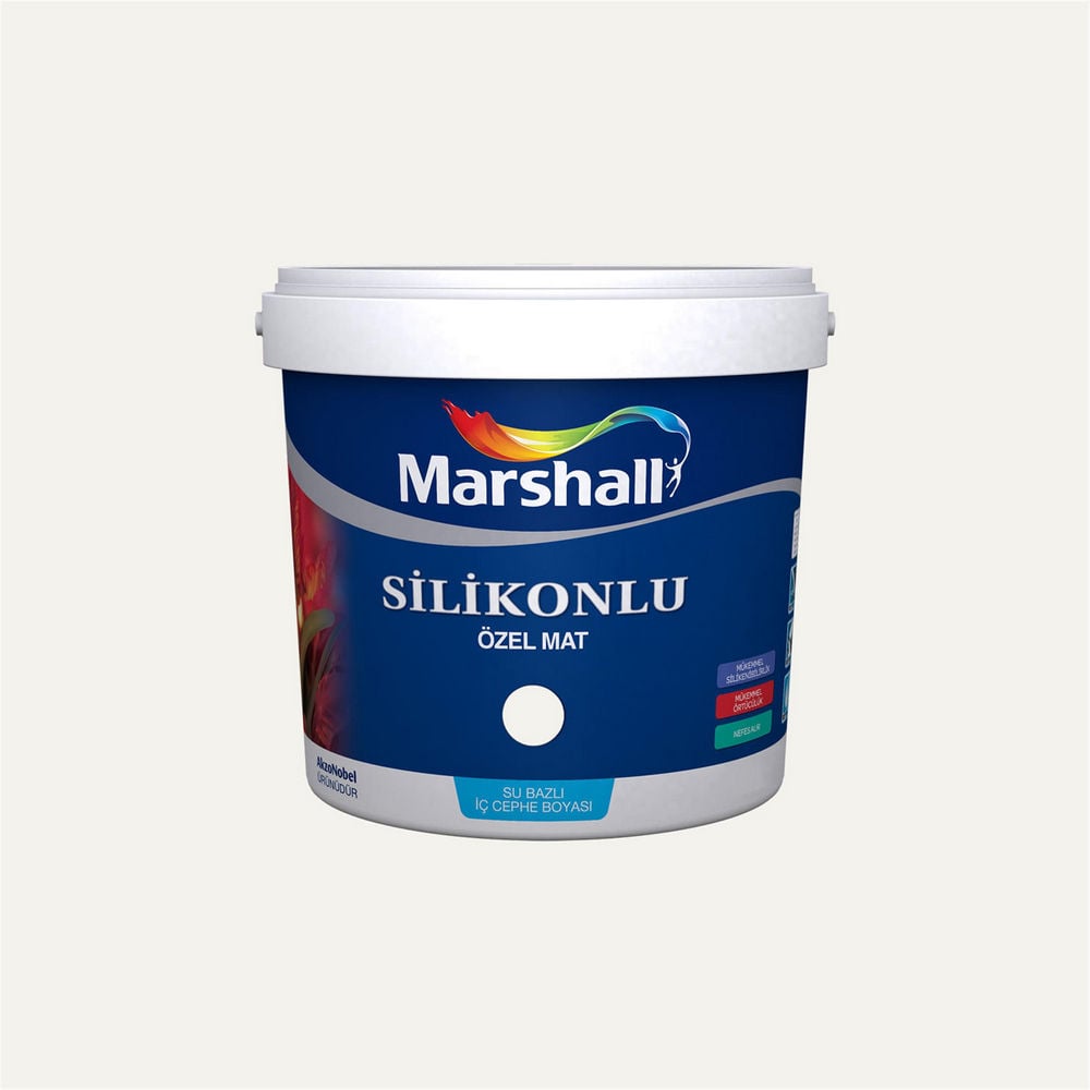 Marshall GN.01.89 2,5 Litre Silikonlu Özel Mat Su Bazlı İç Cephe Boyası (MARSHALL.5134335)