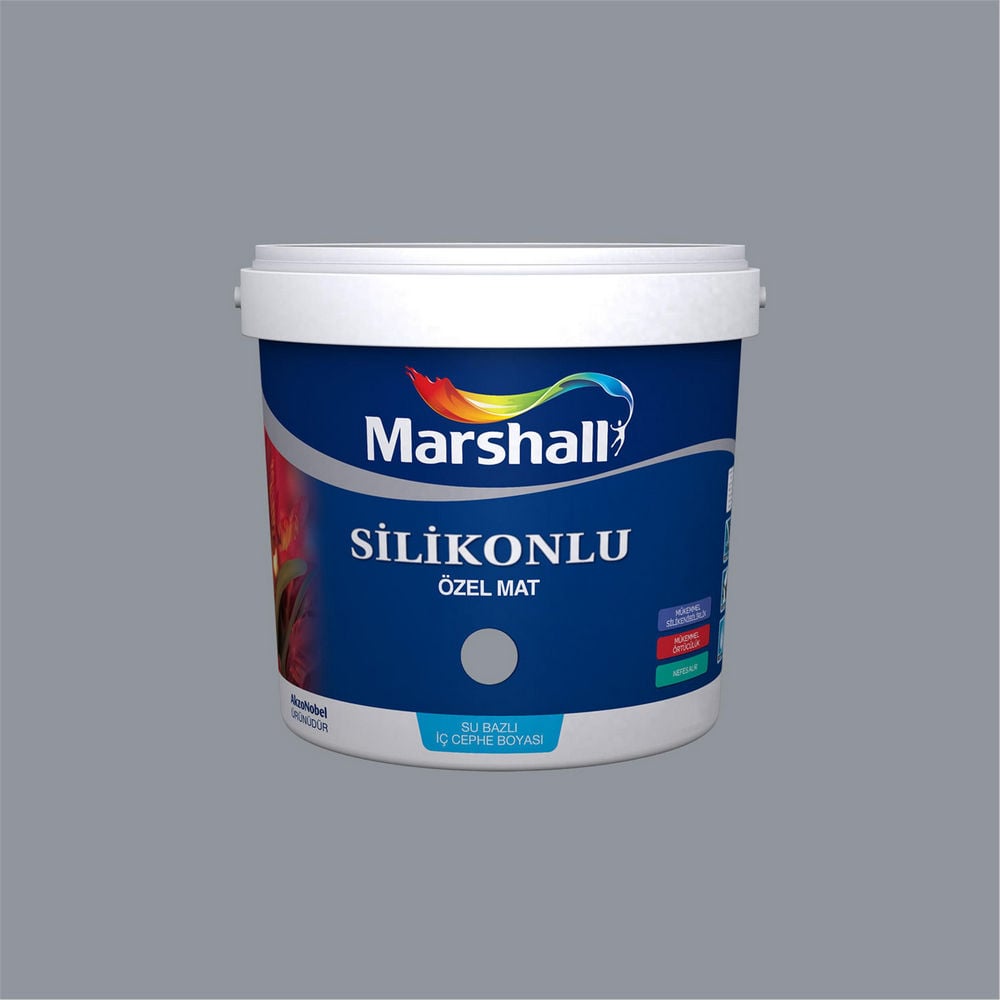 Marshall 30BB 31/043 2,5 Litre Silikonlu Özel Mat Su Bazlı İç Cephe Boyası (MARSHALL.5134335)