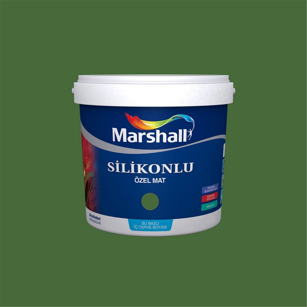 Marshall 50GY 13/306 1 Litre Silikonlu Özel Mat Su Bazlı İç Cephe Boyası (MARSHALL.5134336)