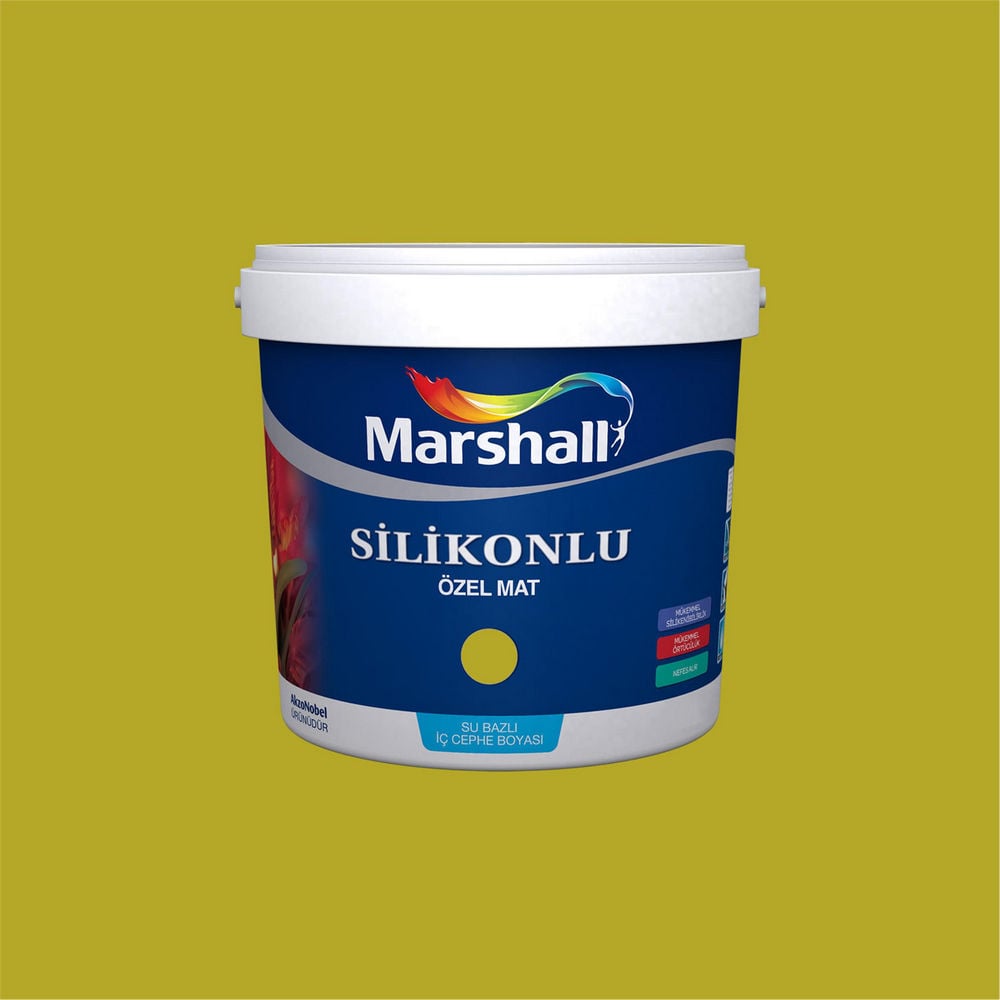 Marshall 70YY 39/613 1 Litre Silikonlu Özel Mat Su Bazlı İç Cephe Boyası (MARSHALL.5134336)