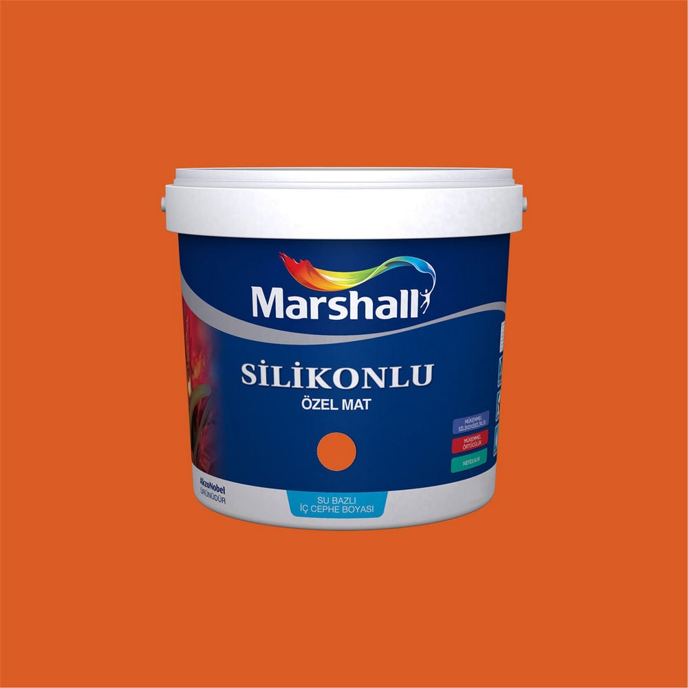 Marshall 55YR 24/666 1 Litre Silikonlu Özel Mat Su Bazlı İç Cephe Boyası (MARSHALL.5134336)