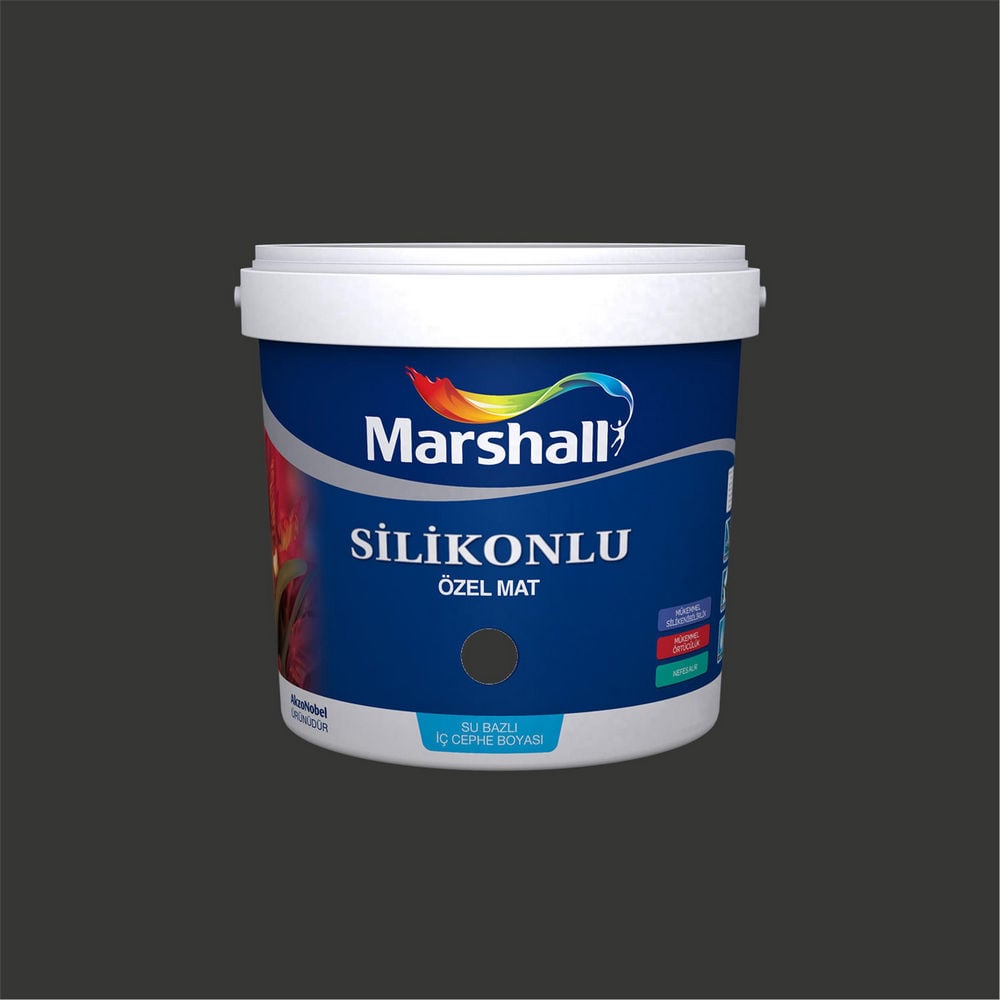 Marshall DN.00.11 2,5 Litre Silikonlu Özel Mat Su Bazlı İç Cephe Boyası (MARSHALL.5134339)