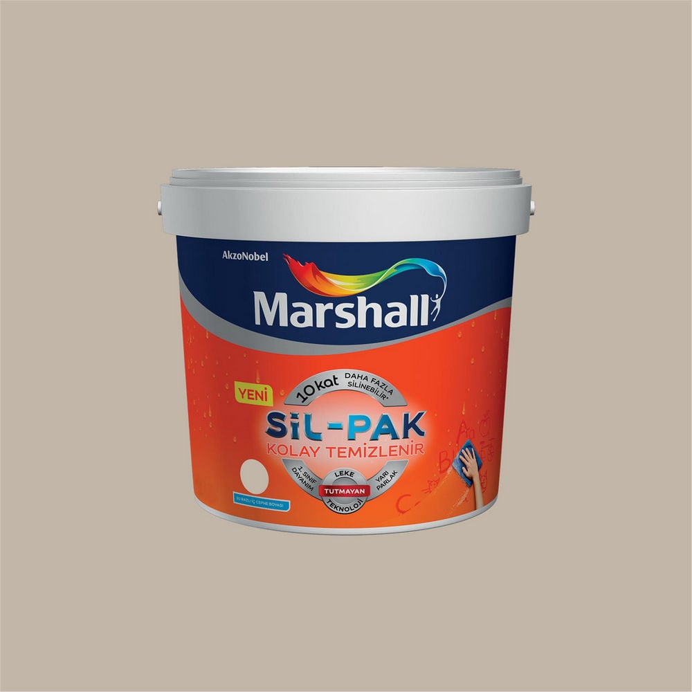 Marshall Derin Vadi 2,5 Litre Sil-Pak Kolay Temizlenir Silinebilir Su Bazlı İç Cephe Boyası (MARSHALL.5253659)
