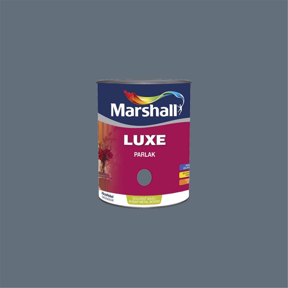 Marshall Füme 1 Litre Luxe Parlak Solvent Bazlı Ahşap ve Metal Boyası (MARSHALL.5598940)