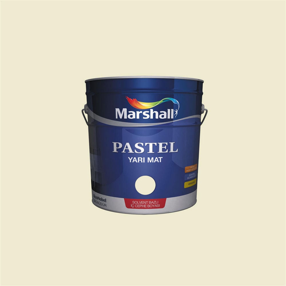 Marshall G8.08.86 1 Litre Pastel Yarı Mat Solvent Bazlı İç Cephe Boyası (MARSHALL.5598997)