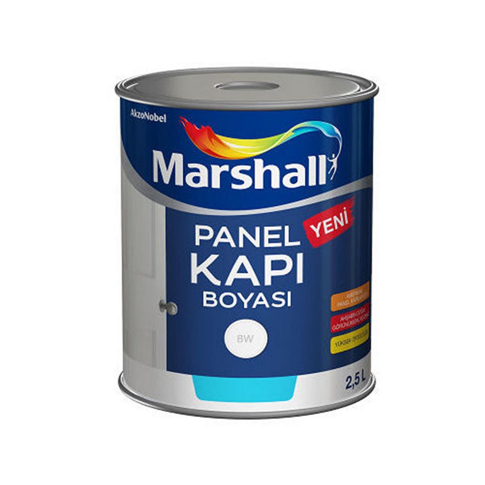 Marshall Beyaz 2,5 Litre Solvent Panel Kapı Boyası (MARSHALL.5698023)