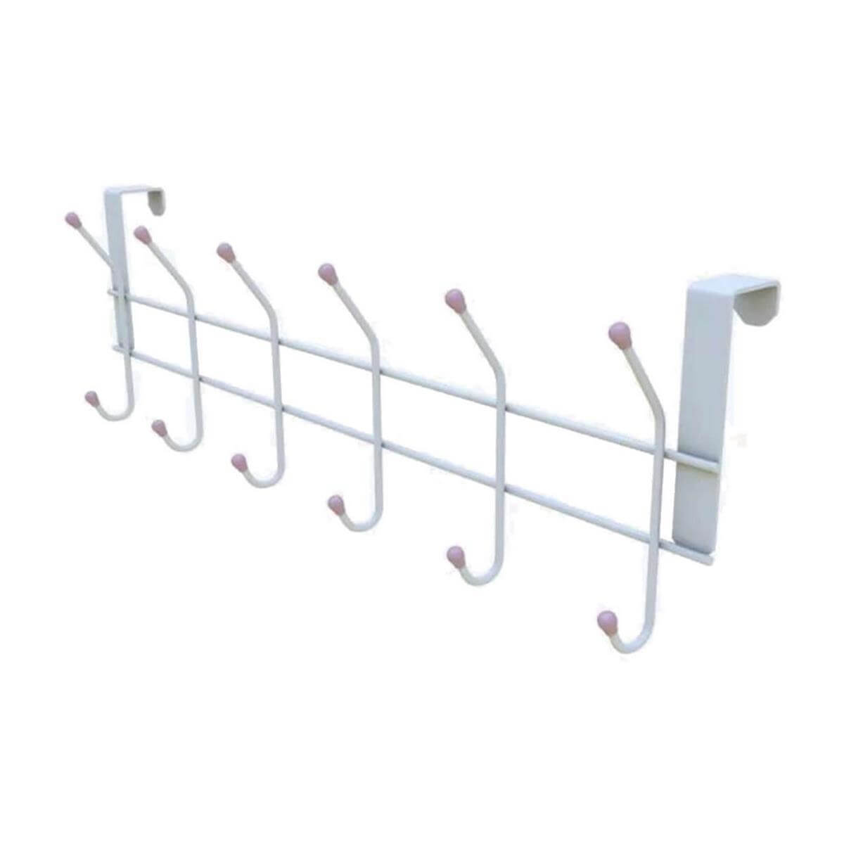 Metaltex 6 Kancalı 12 Kapsiteli Kapı Arkası Elbise Askısı (METALTEX-M604365)