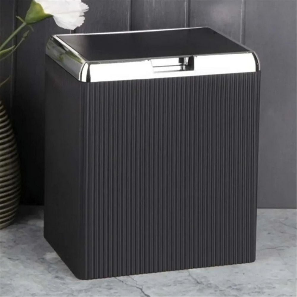 Perotti Siyah Silver 4 Litre Lisbone Tezgah Üstü Kova (MRM-16316)