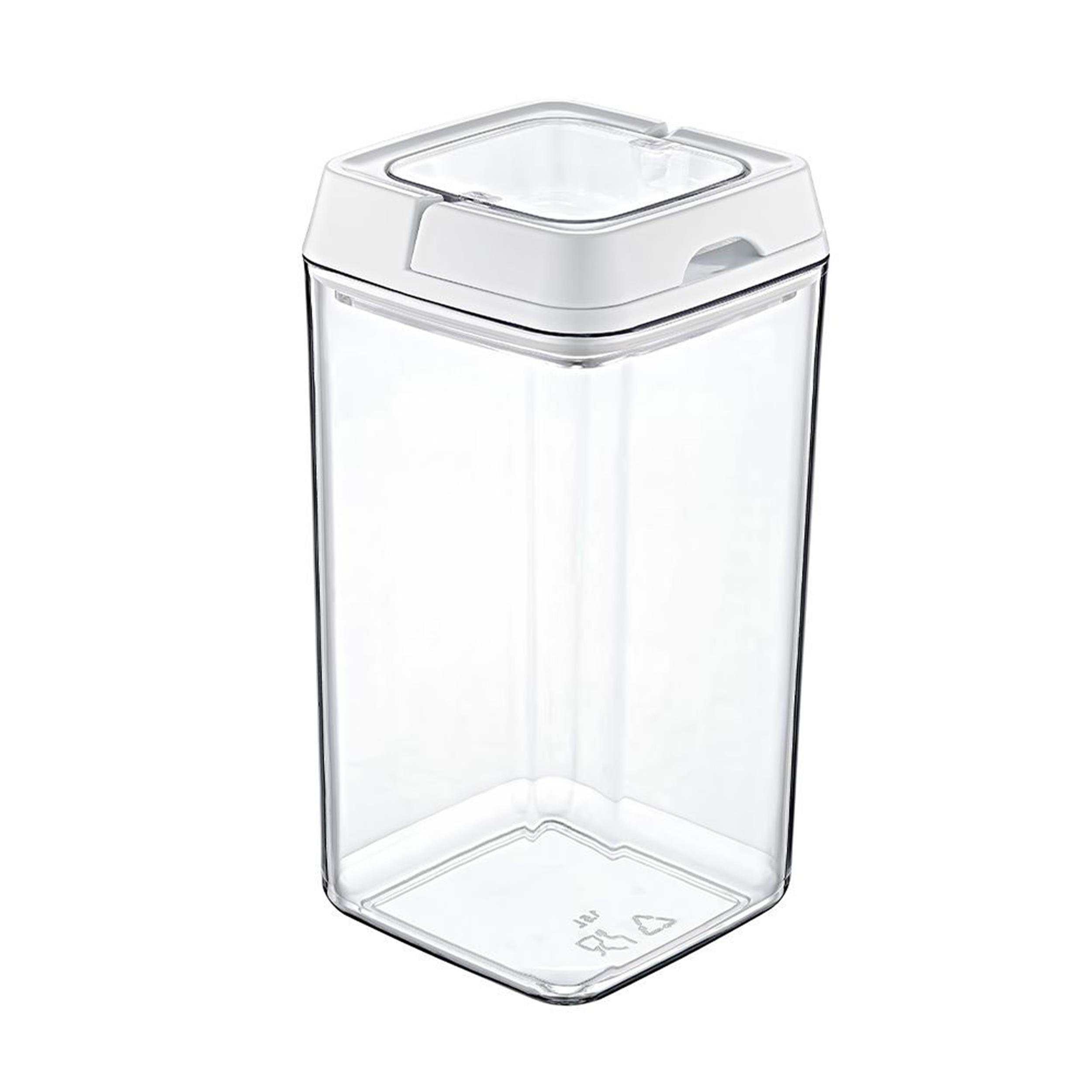 Emhouse 1,5 Litre Kare Kilitli Kristal Saklama Kabı (MRM-18607)