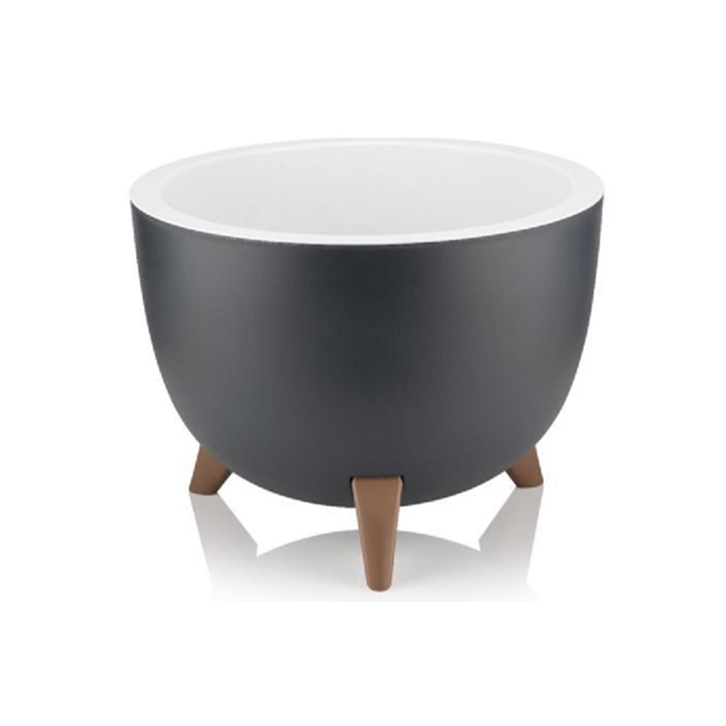 ALYA Siyah 10 Litre Ufo Ayaklı Saksı (MRM-18913)