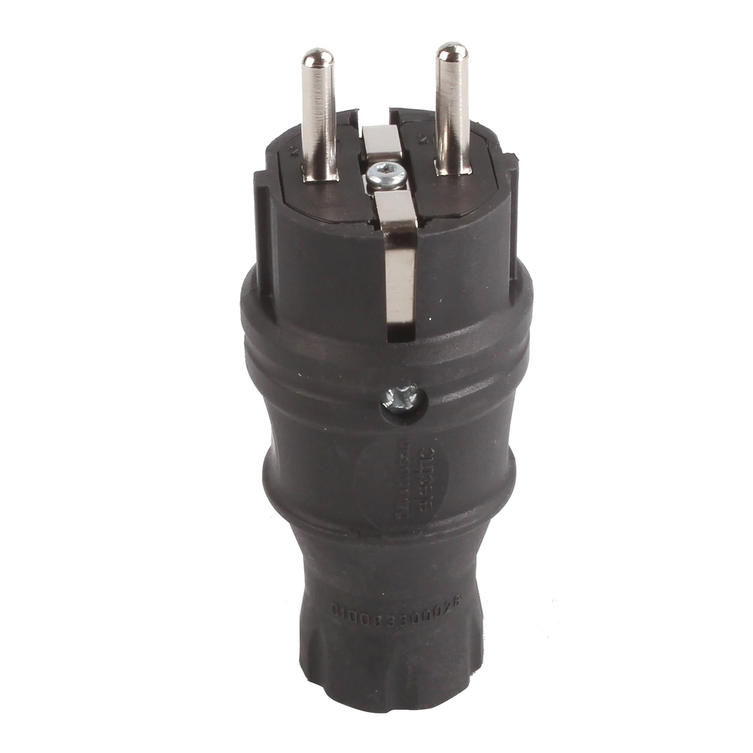 Mutlusan 1x16 Amper Monofaze Topraklı Düz Erkek Fiş (MUT.010 083 300028)