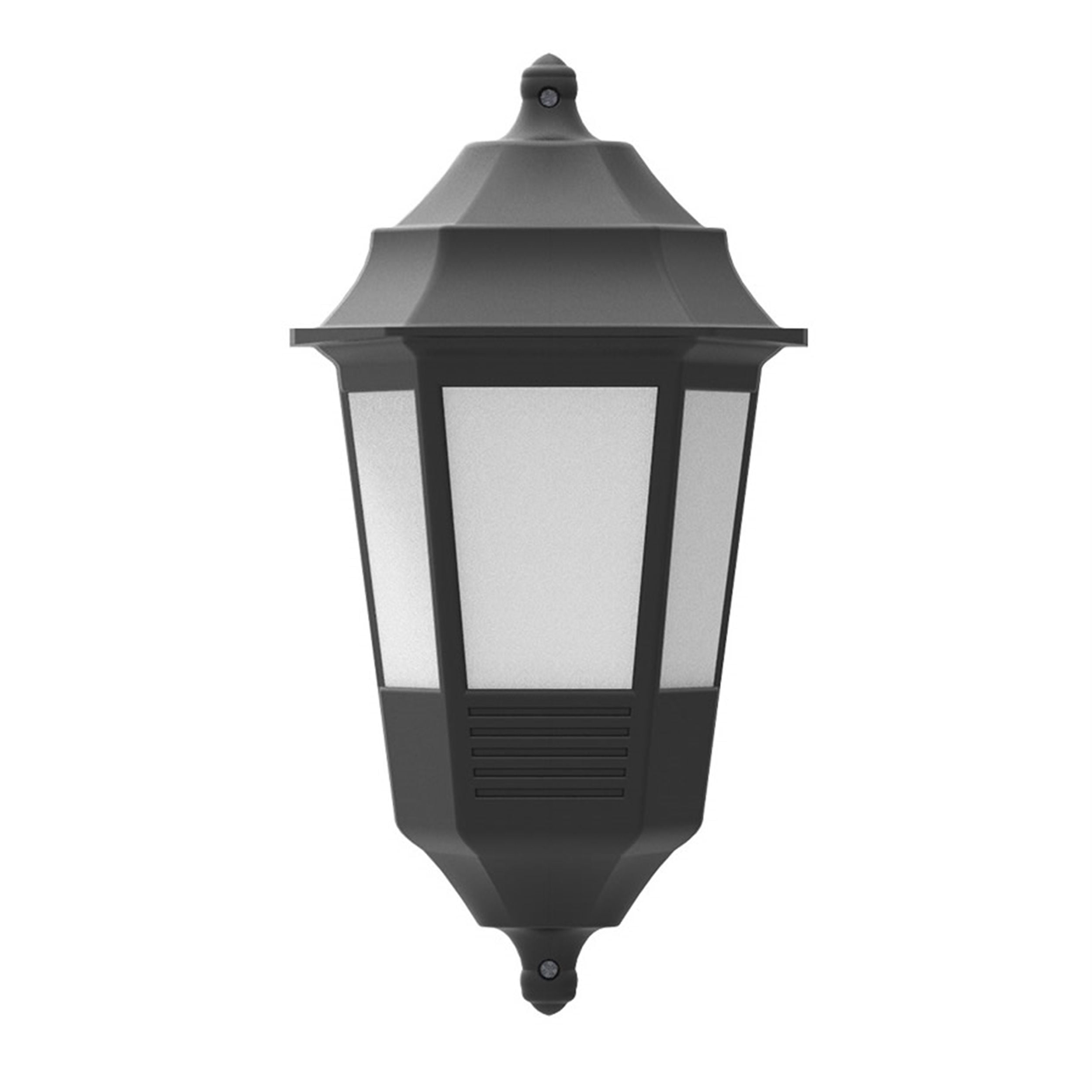 Mutlusan Siyah Flora Yarım Aplik IP 43 Bahçe Armatürü (MUT.016 038 412111)