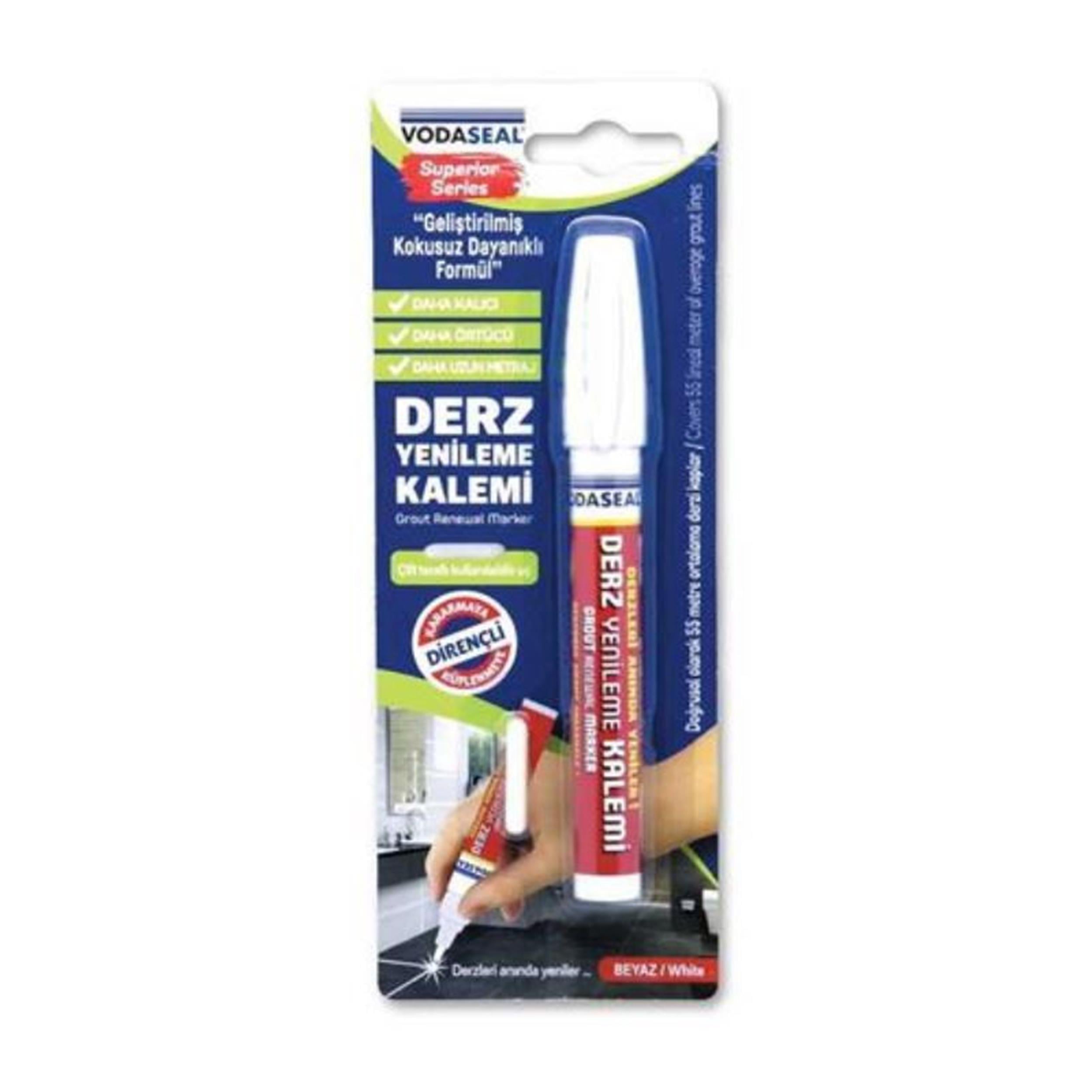 Vodaseal Beyaz Tekli Derz Kalemi (NM-DRK001)