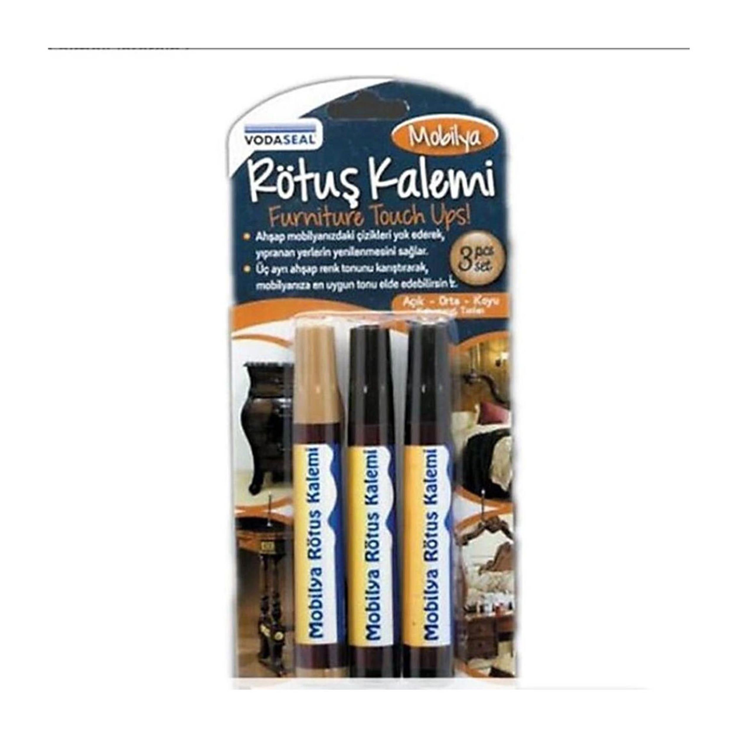 Vodaseal Meşe Ceviz Venge Üçlü Mobilya Rötuş Kalemi (NM-MRK003)
