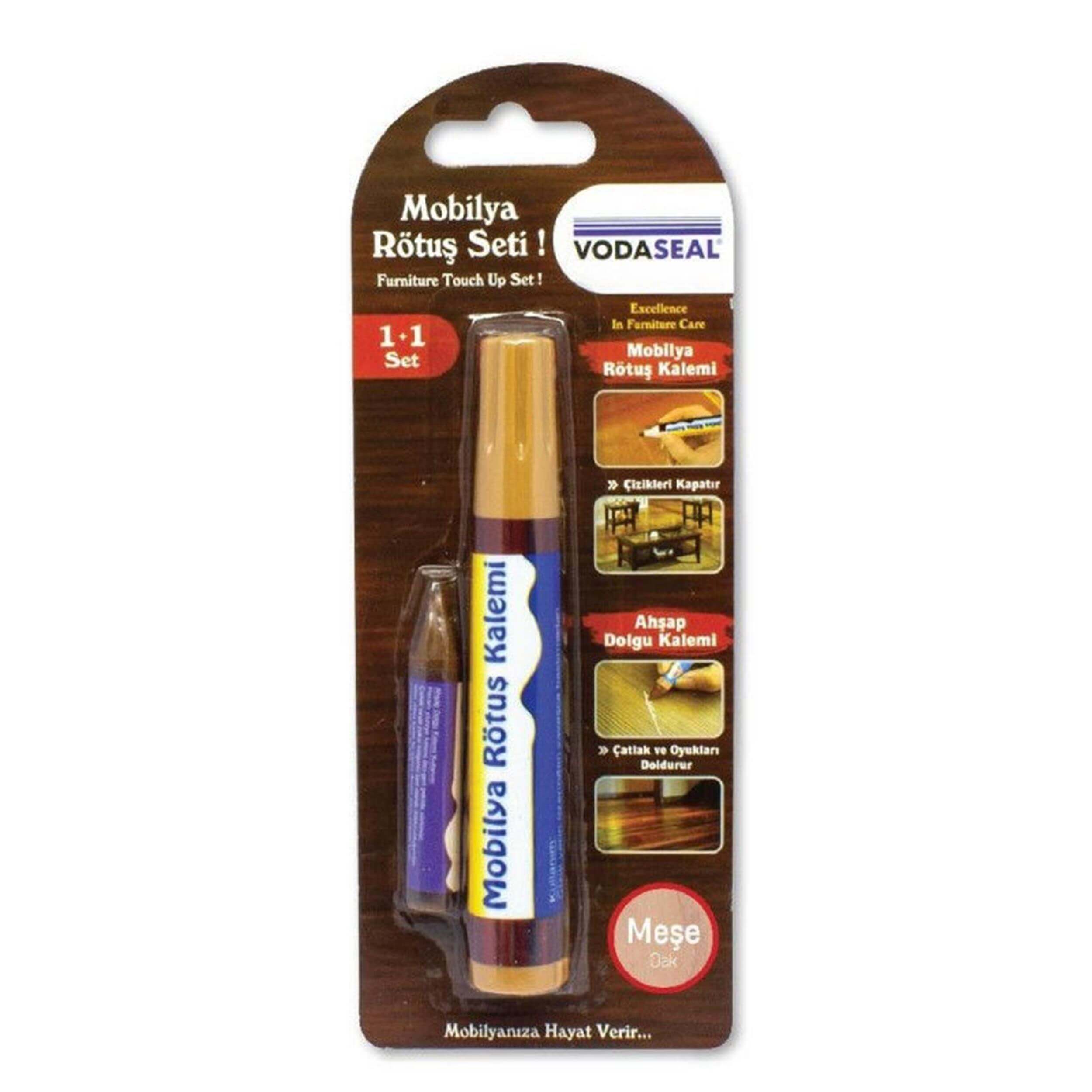 Vodaseal Meşe Mobilya Rötuş Kalemi + Ahşap Dolgu Kalemi (NM-MRS003)