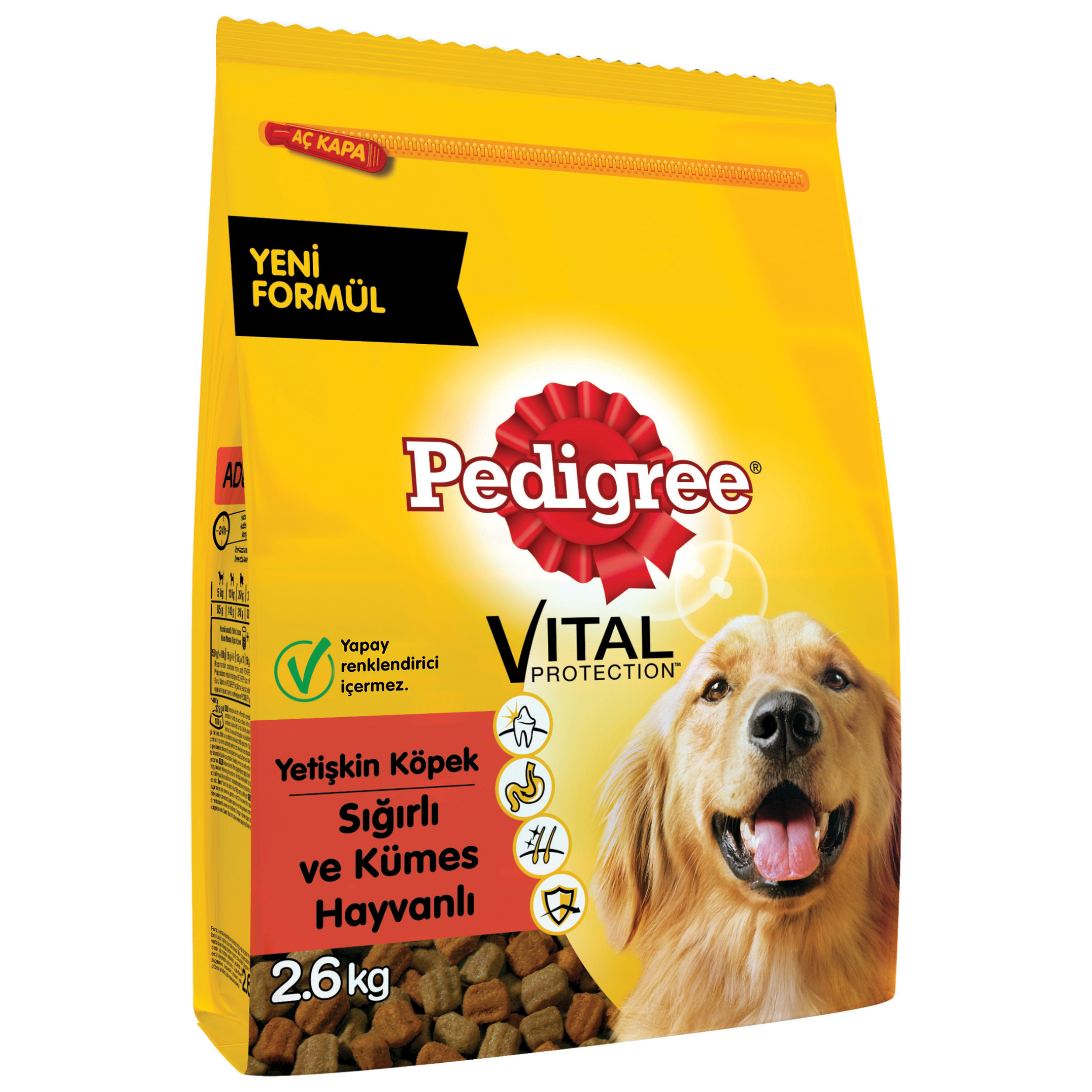 Pedigree 2,6 Kg Biftekli ve Kümes Hayvanlı Kuru Köpek Maması (PEDIGREE.351198)
