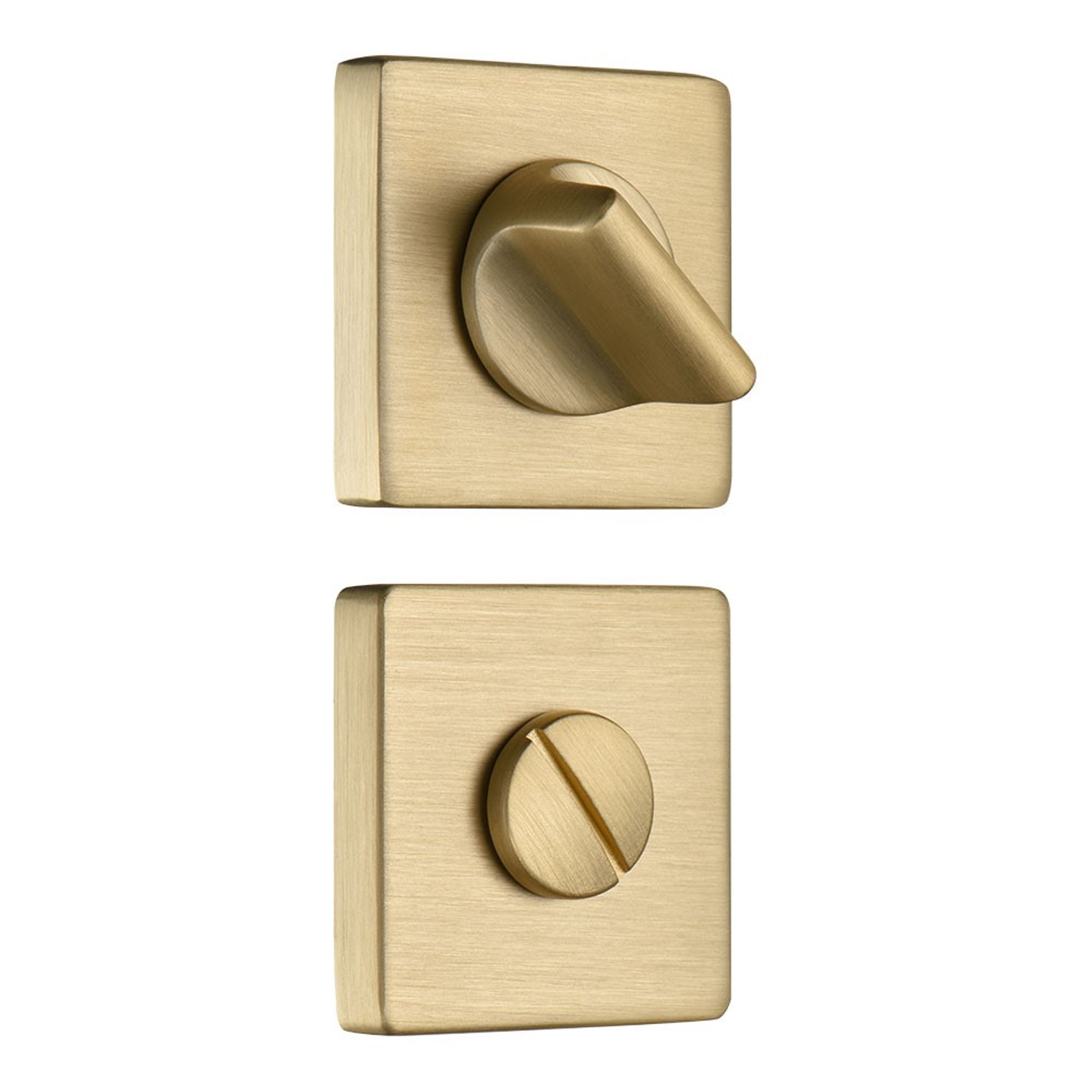 System Pirinç Saten Banyo Kapı Rozeti (RO11W BB)